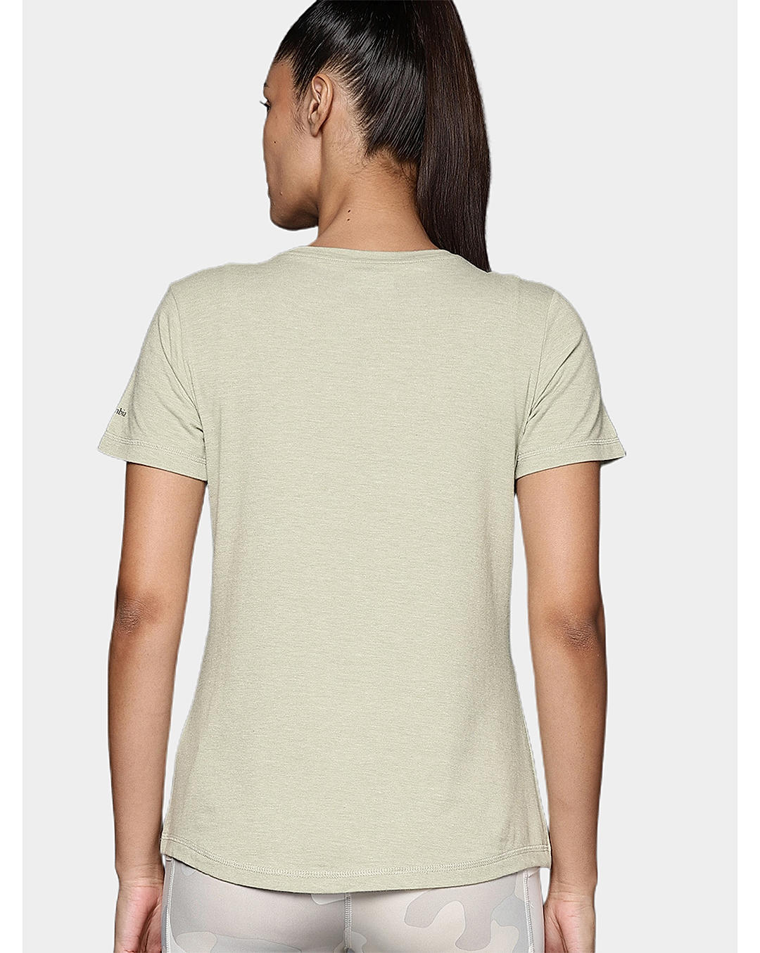 Columbia Womens Green Omni-Wick Sun Trek Short Sleeve Tshirt