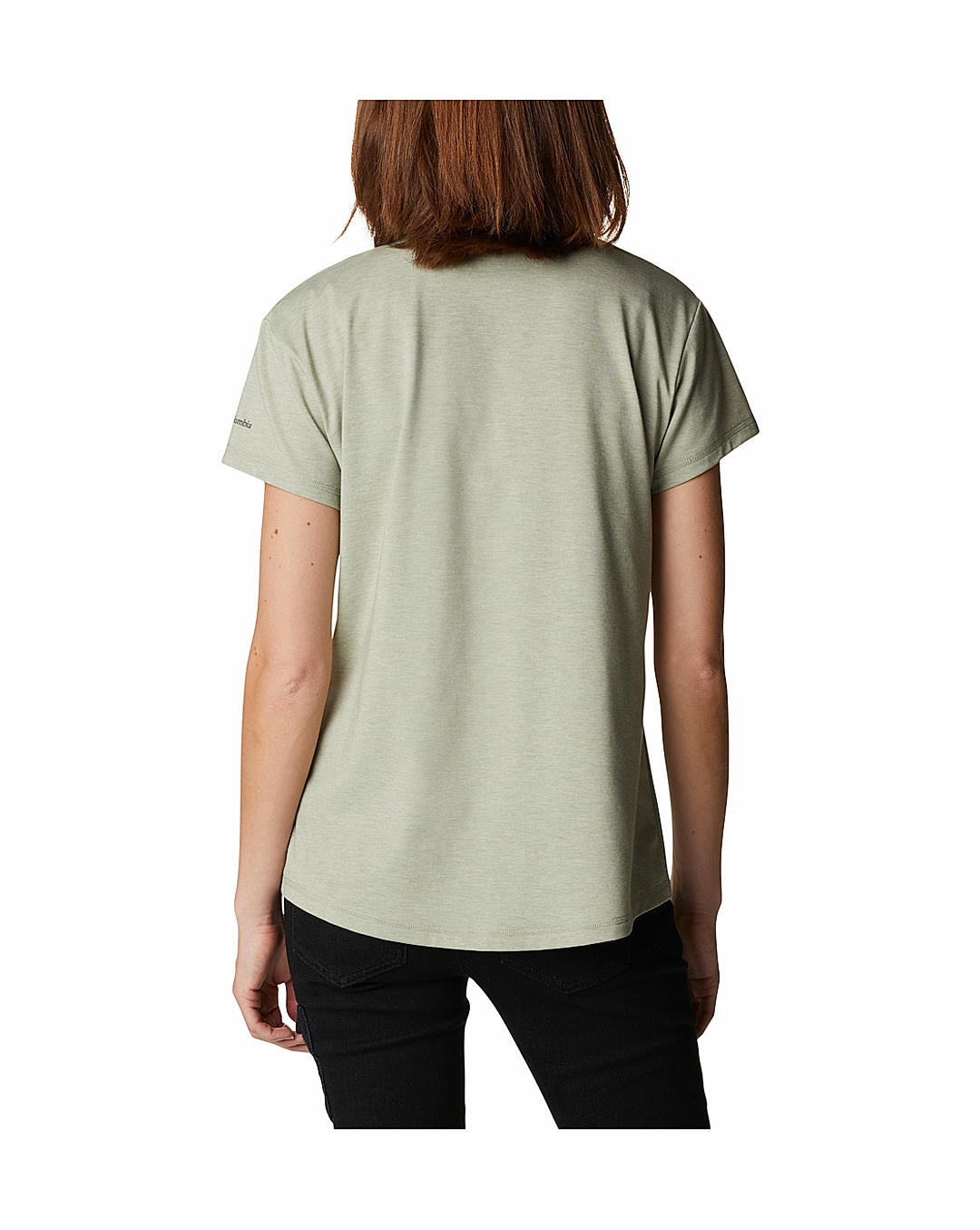 Columbia Womens Green Omni-Wick Sun Trek Short Sleeve Tshirt