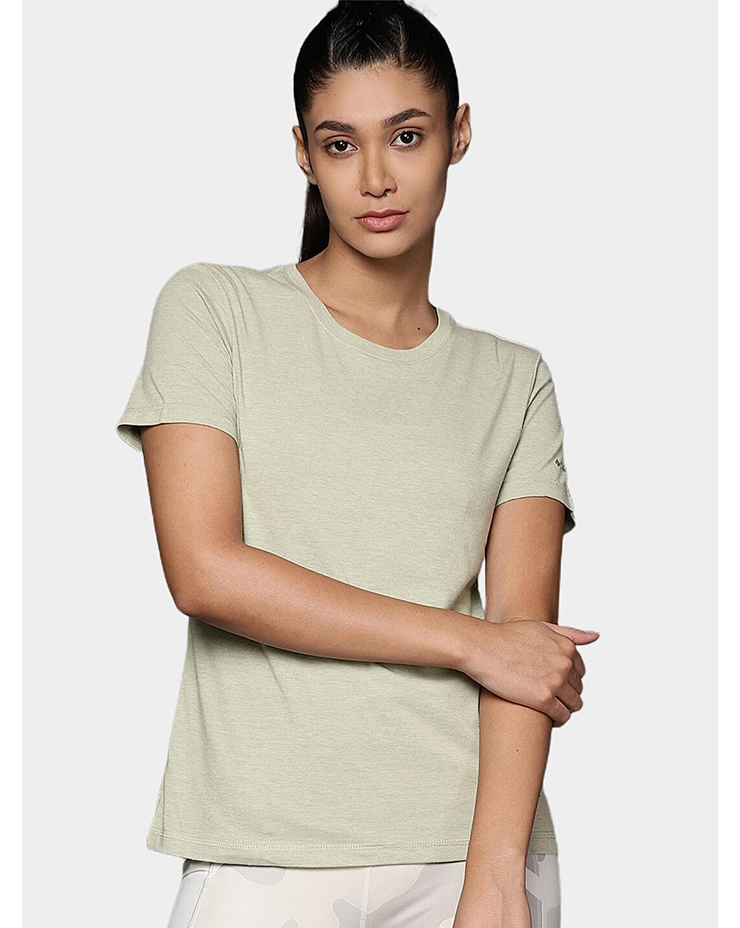 Columbia Womens Green Omni-Wick Sun Trek Short Sleeve Tshirt