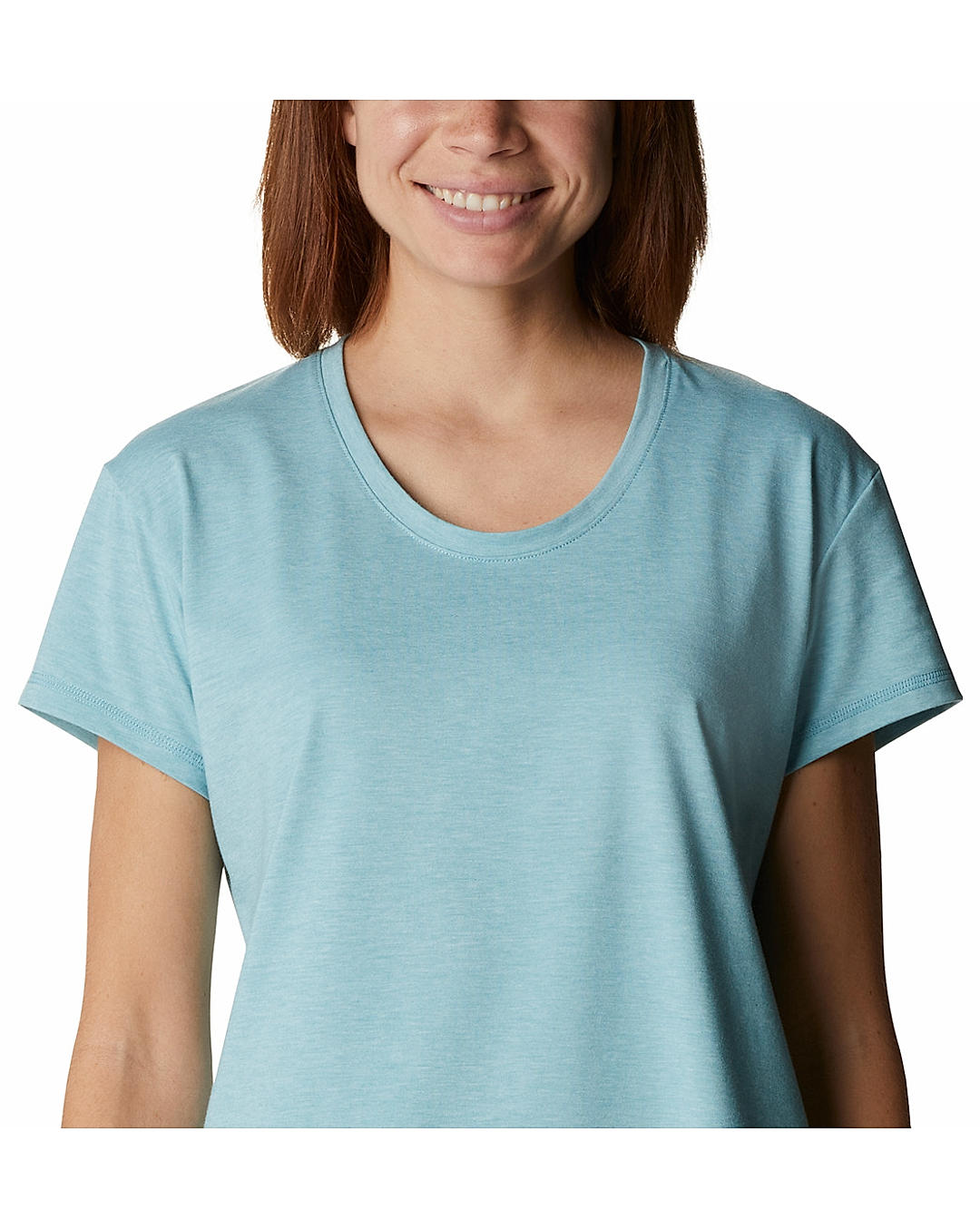 Columbia Womens Blue Omni-Wick Sun Trek Short Sleeve Tshirt