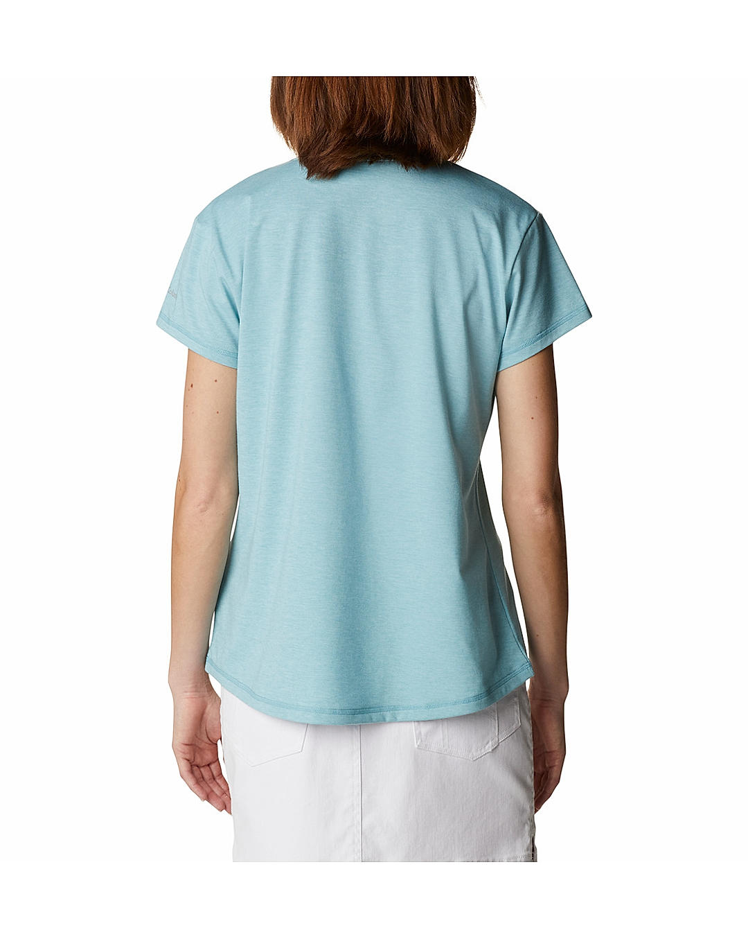 Columbia Womens Blue Omni-Wick Sun Trek Short Sleeve Tshirt
