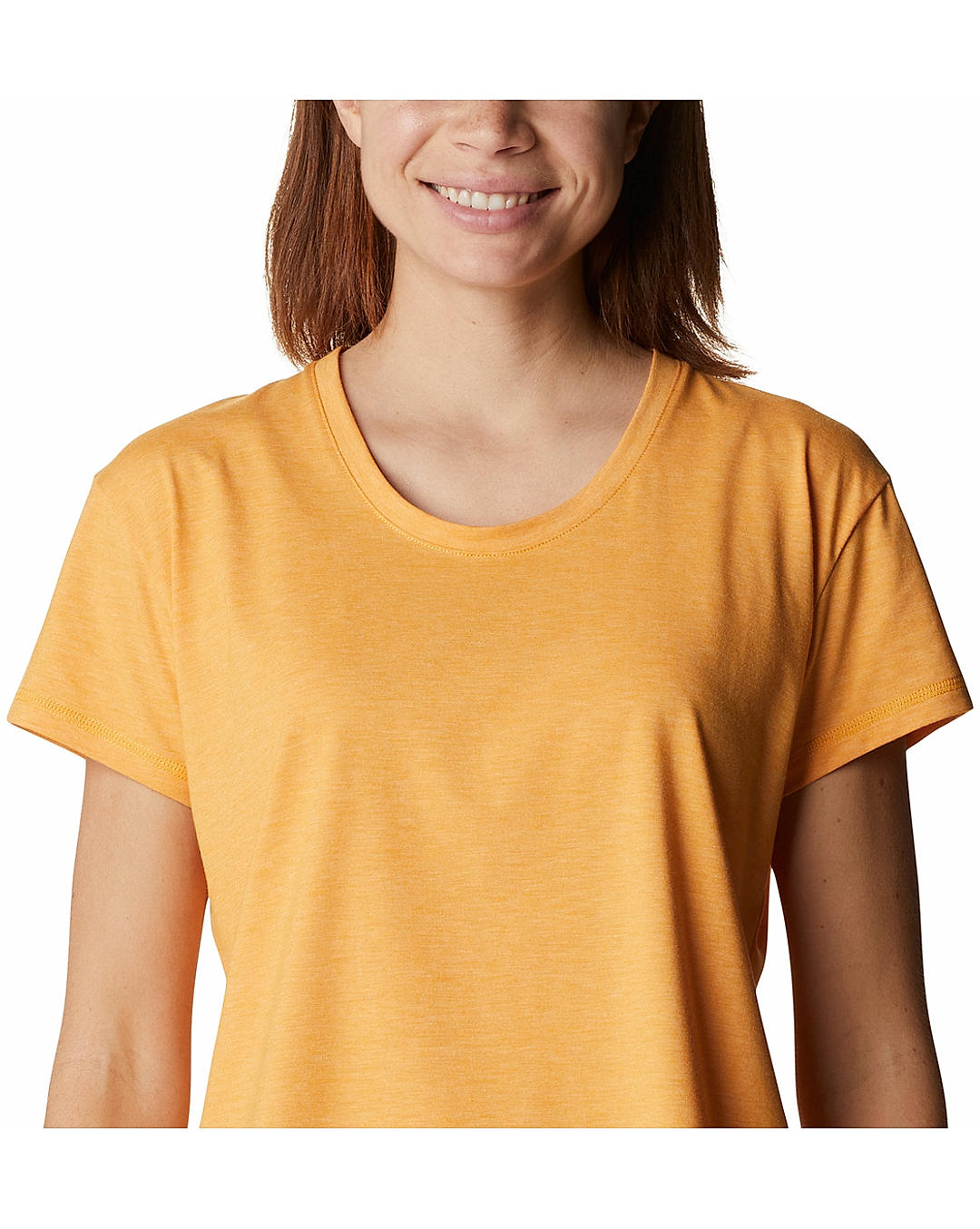 Columbia Womens Yellow Omni-Wick Sun Trek Short Sleeve Tshirt