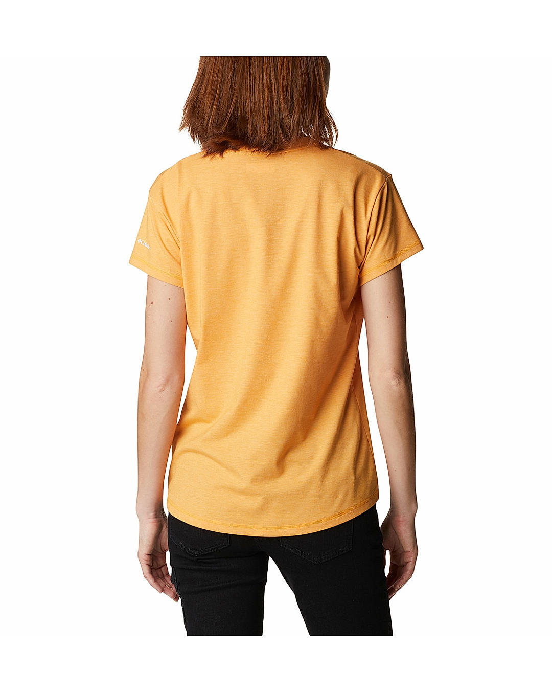 Columbia Womens Yellow Omni-Wick Sun Trek Short Sleeve Tshirt