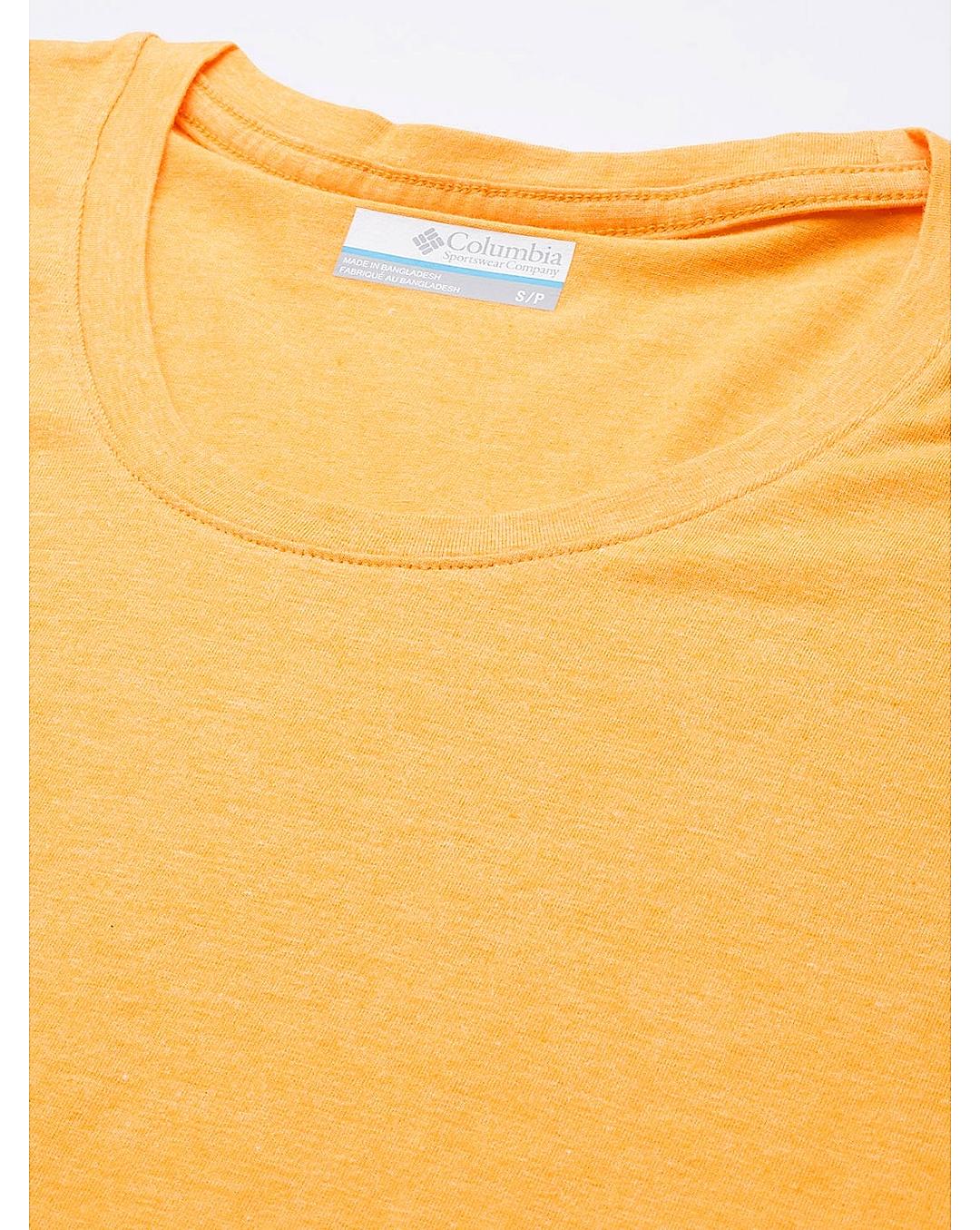 Columbia Womens Yellow Omni-Wick Sun Trek Short Sleeve Tshirt