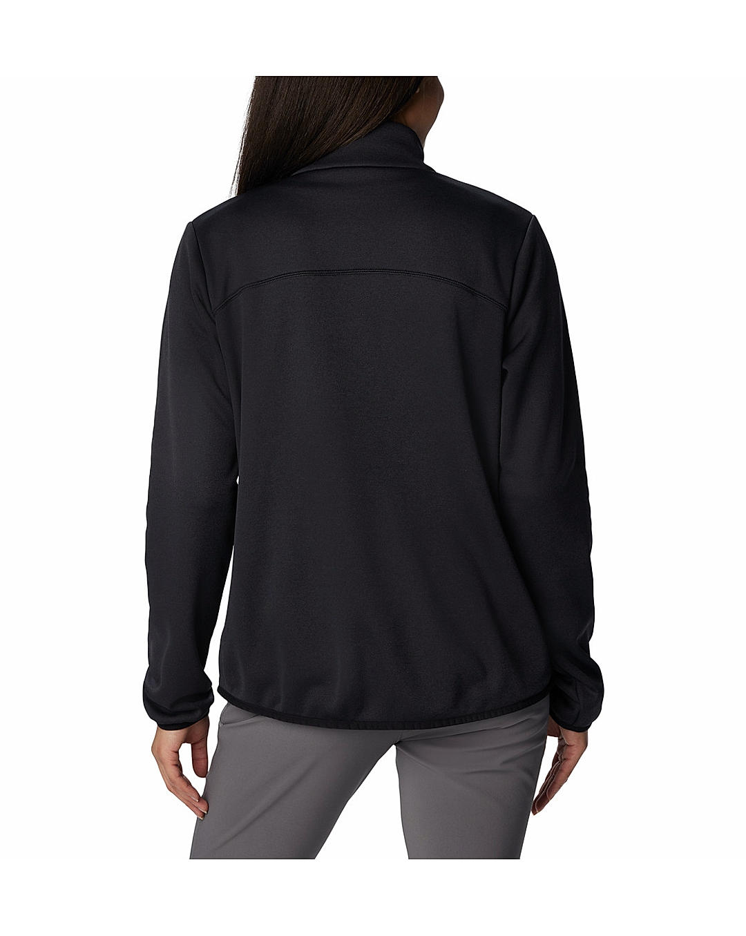 Columbia Womens Black Col Hike Tech Fleece Full Zip Jacket
