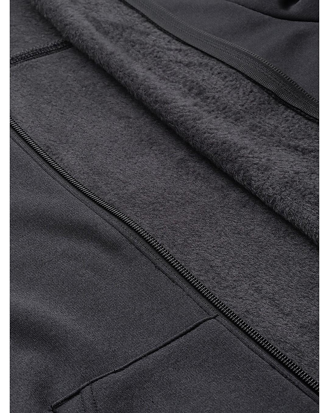 Columbia Womens Black Col Hike Tech Fleece Full Zip Jacket