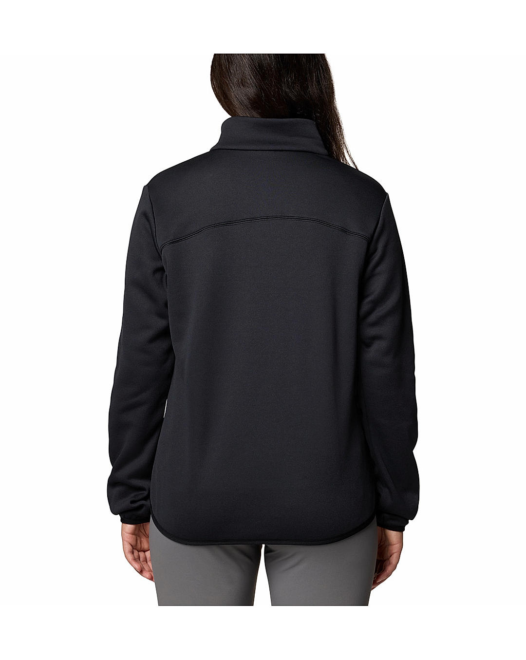 Columbia Womens Black Col Hike Tech Fleece Full Zip Jacket