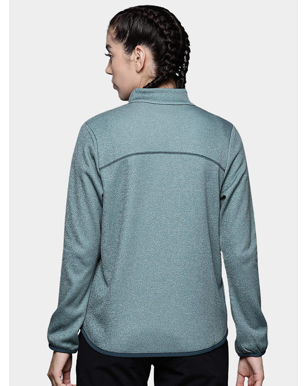 Columbia Womens Green Col Hike Tech Fleece Full Zip Jacket