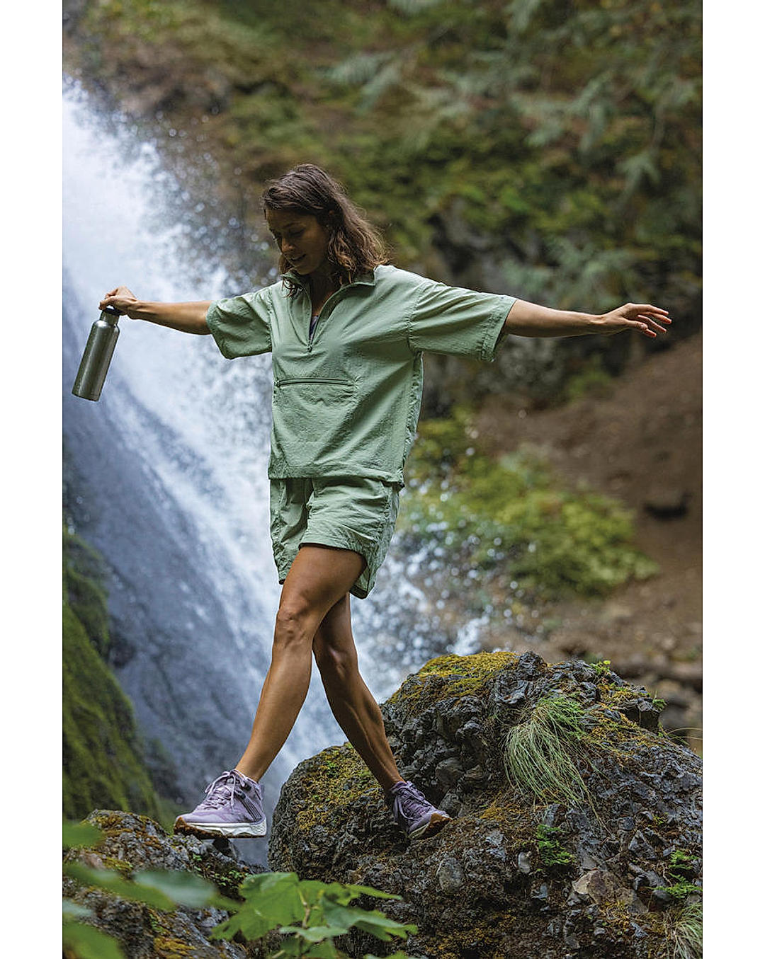 Columbia Womens Green Omni-Shield Boundless Trek Short