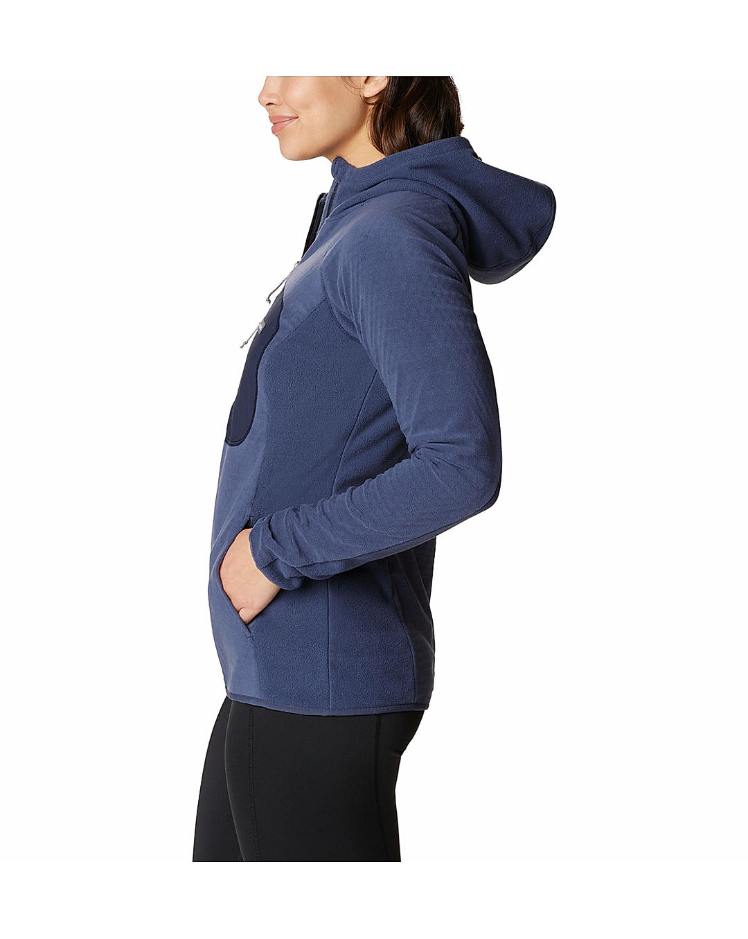 Columbia Womens Navy Omni-Heat Helix W Outdoor Tracks Hooded Full Zip Jacket