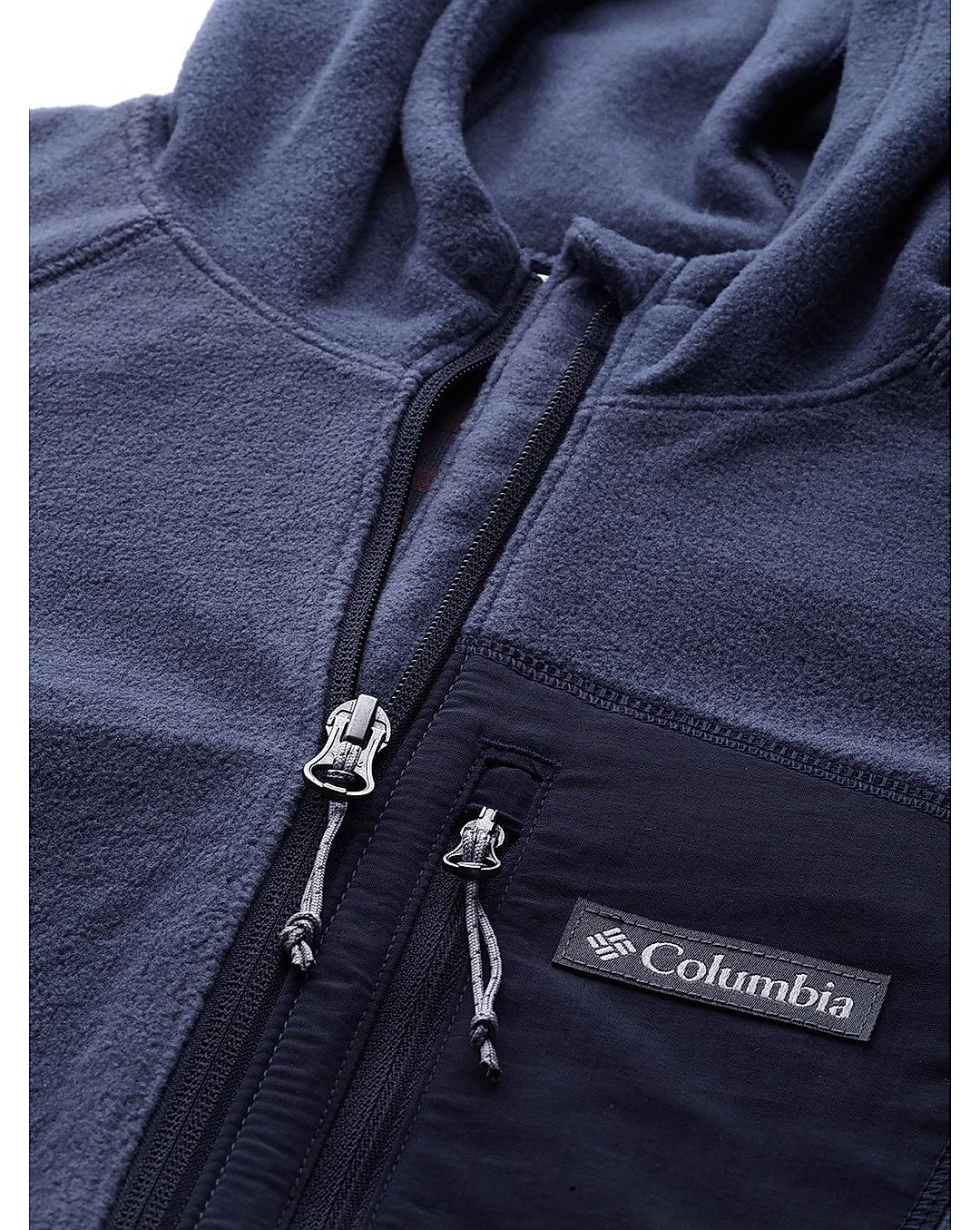 Columbia Womens Navy Omni-Heat Helix W Outdoor Tracks Hooded Full Zip Jacket