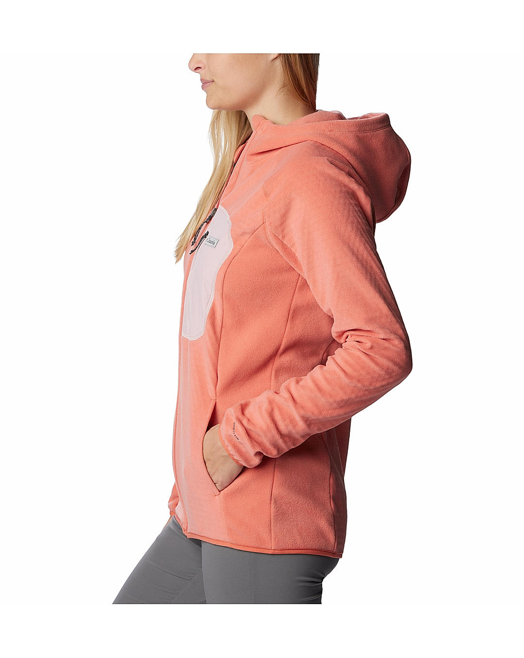 Columbia Womens Orange Omni-Heat Helix W Outdoor Tracks Hooded Full Zip Jacket