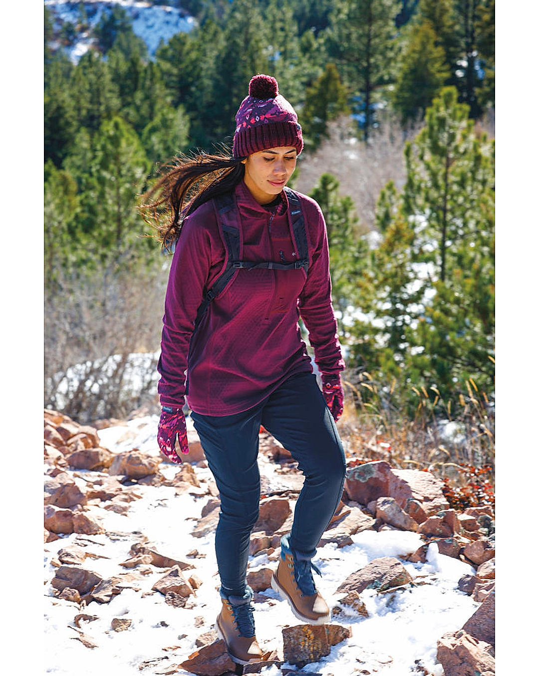 Columbia Womens Black Omni-Shield On The Go Hybrid Pant