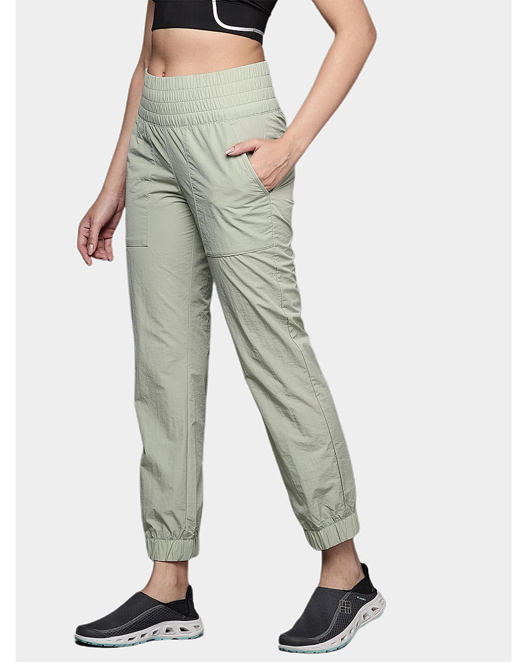 Columbia Womens Olive Omni-Shield Boundless Trek Fleece Jogger