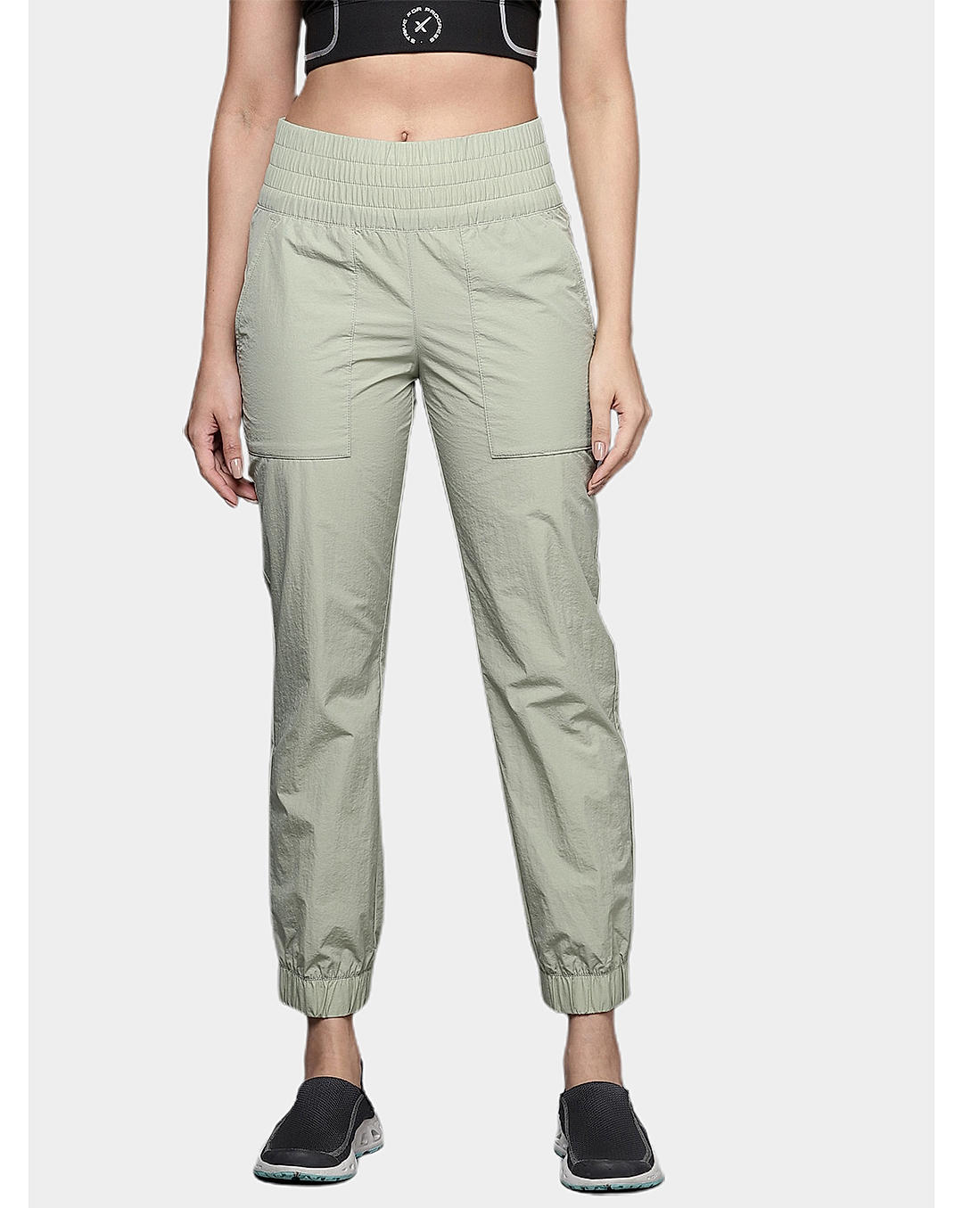 Columbia Womens Olive Omni-Shield Boundless Trek Fleece Jogger