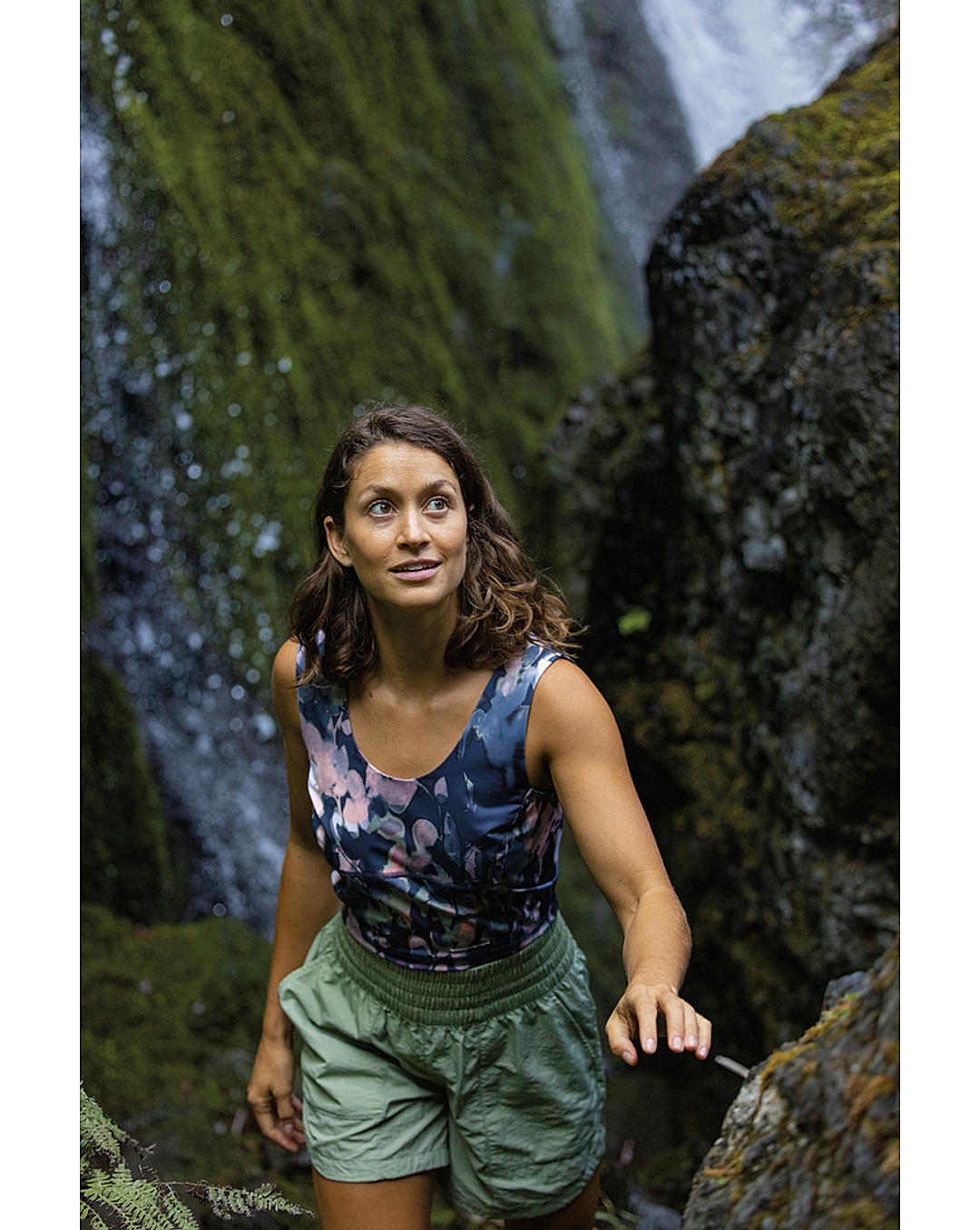 Columbia Womens Navy Omni-Wick Boundless Trek Tank Tshirt