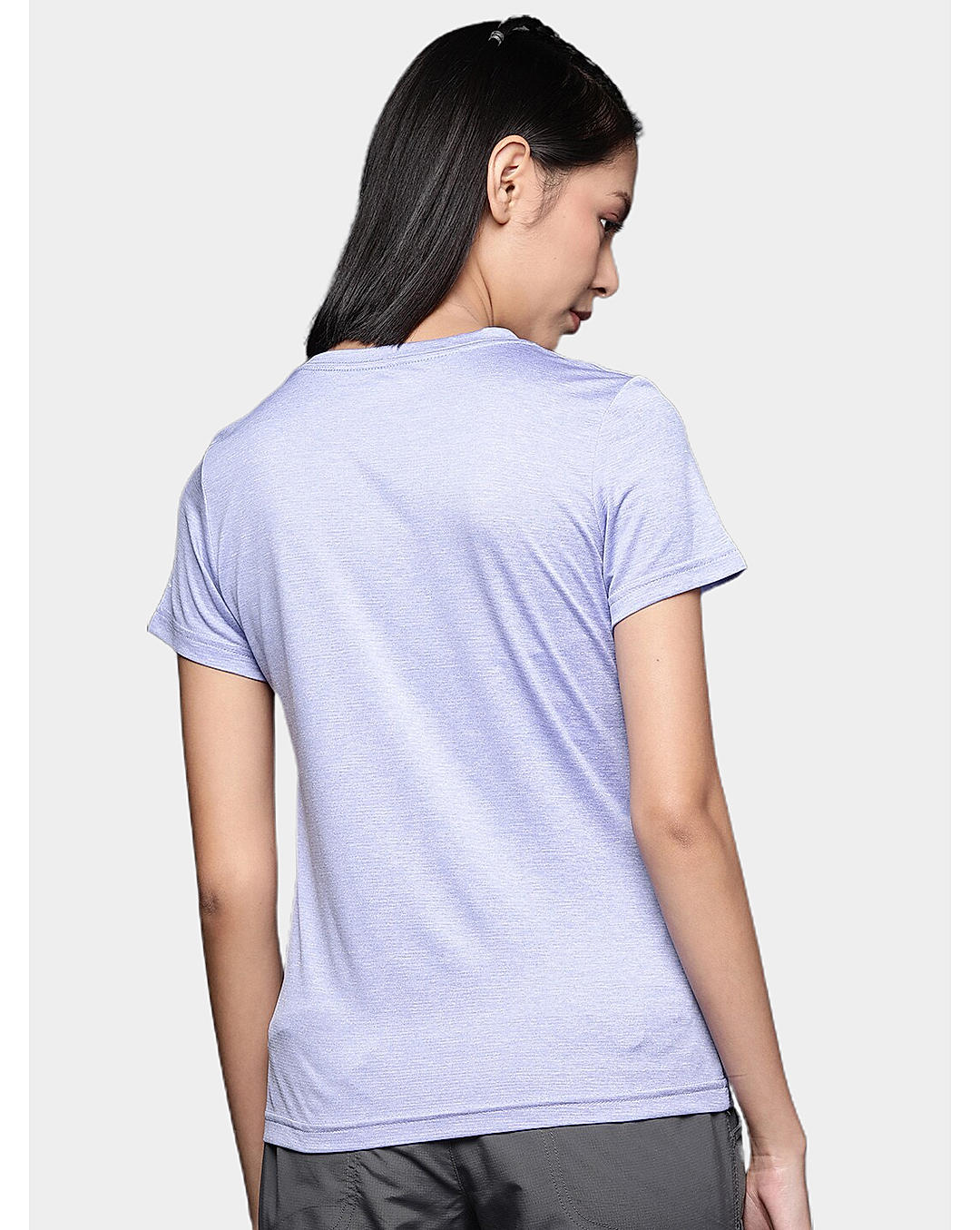 Columbia Womens Purple Omni-Wick Columbia Hike Short Sleeve Crew Tshirt