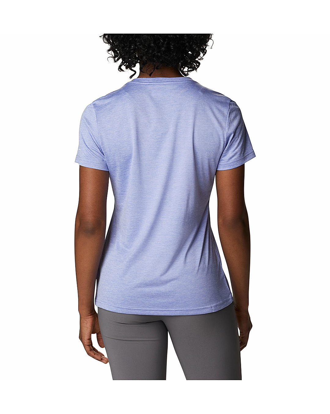 Columbia Womens Purple Omni-Wick Columbia Hike Short Sleeve Crew Tshirt