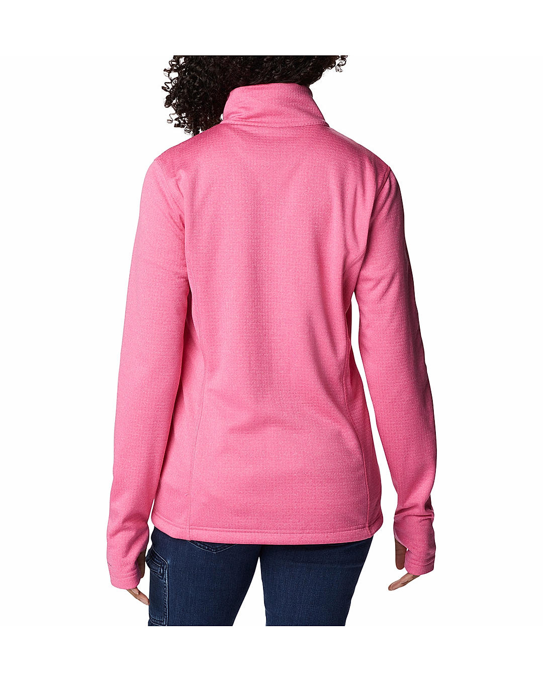 Columbia Womens Pink Omni-Wick W Park View Grid Full Zip Fleece Jacket