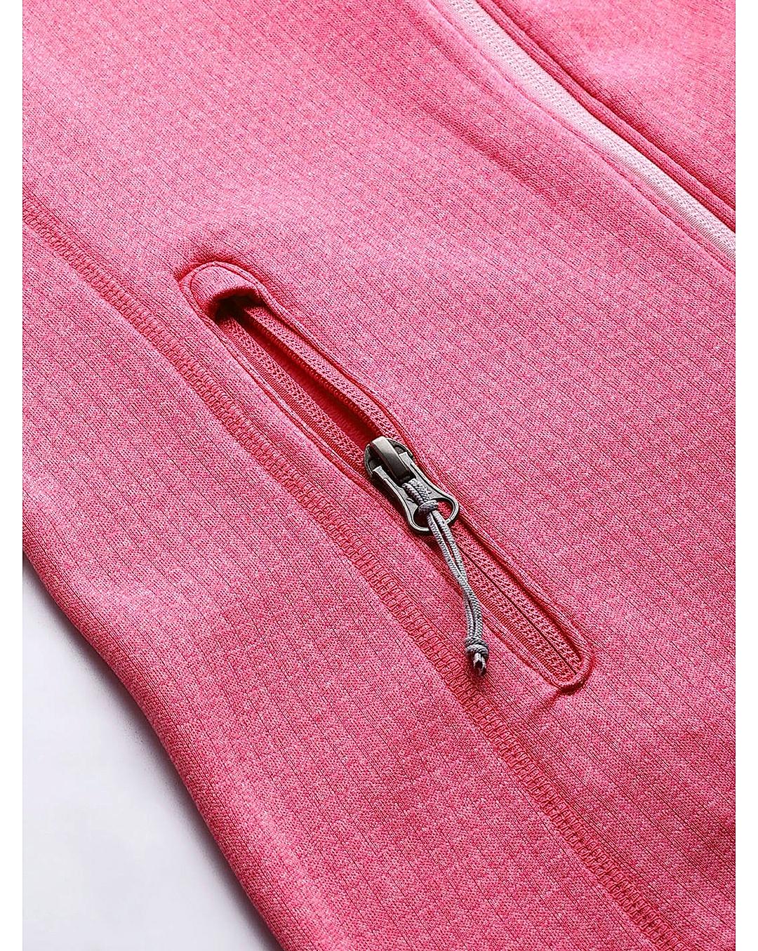Columbia Womens Pink Omni-Wick W Park View Grid Full Zip Fleece Jacket