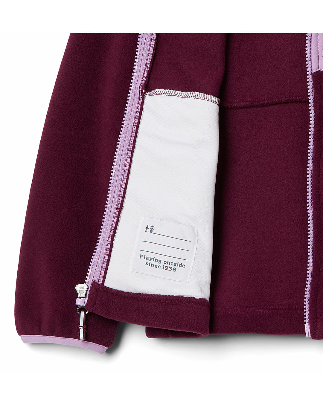 Columbia Kids Unisex Purple Fast Trek III Full Zip Fleece Jacket