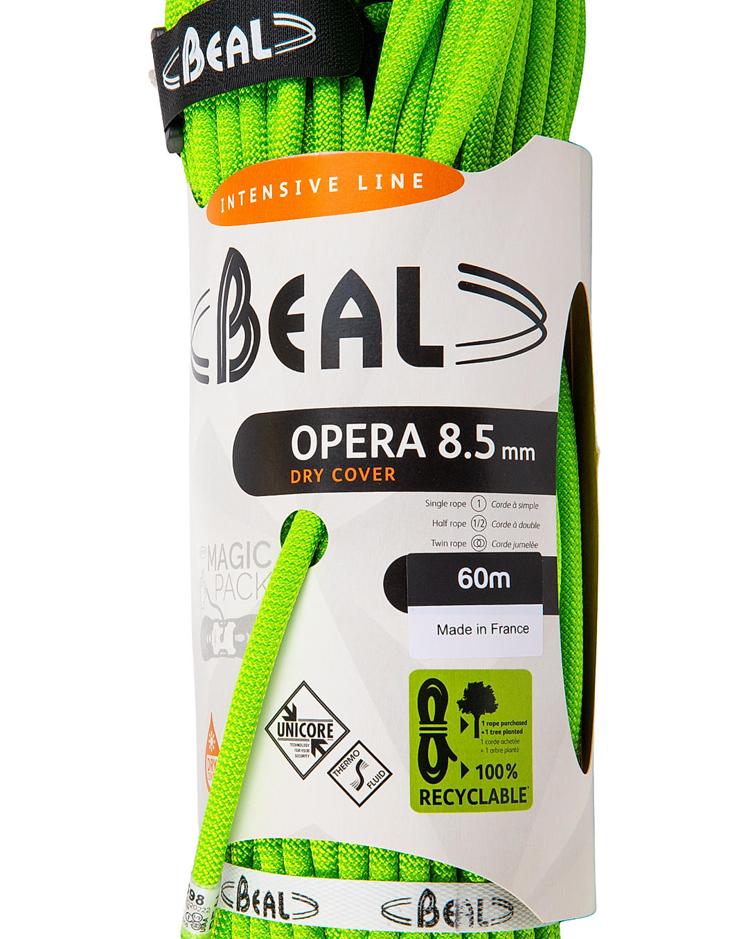 Beal Unisex Green OPERA 8.5MMx60M GREEN