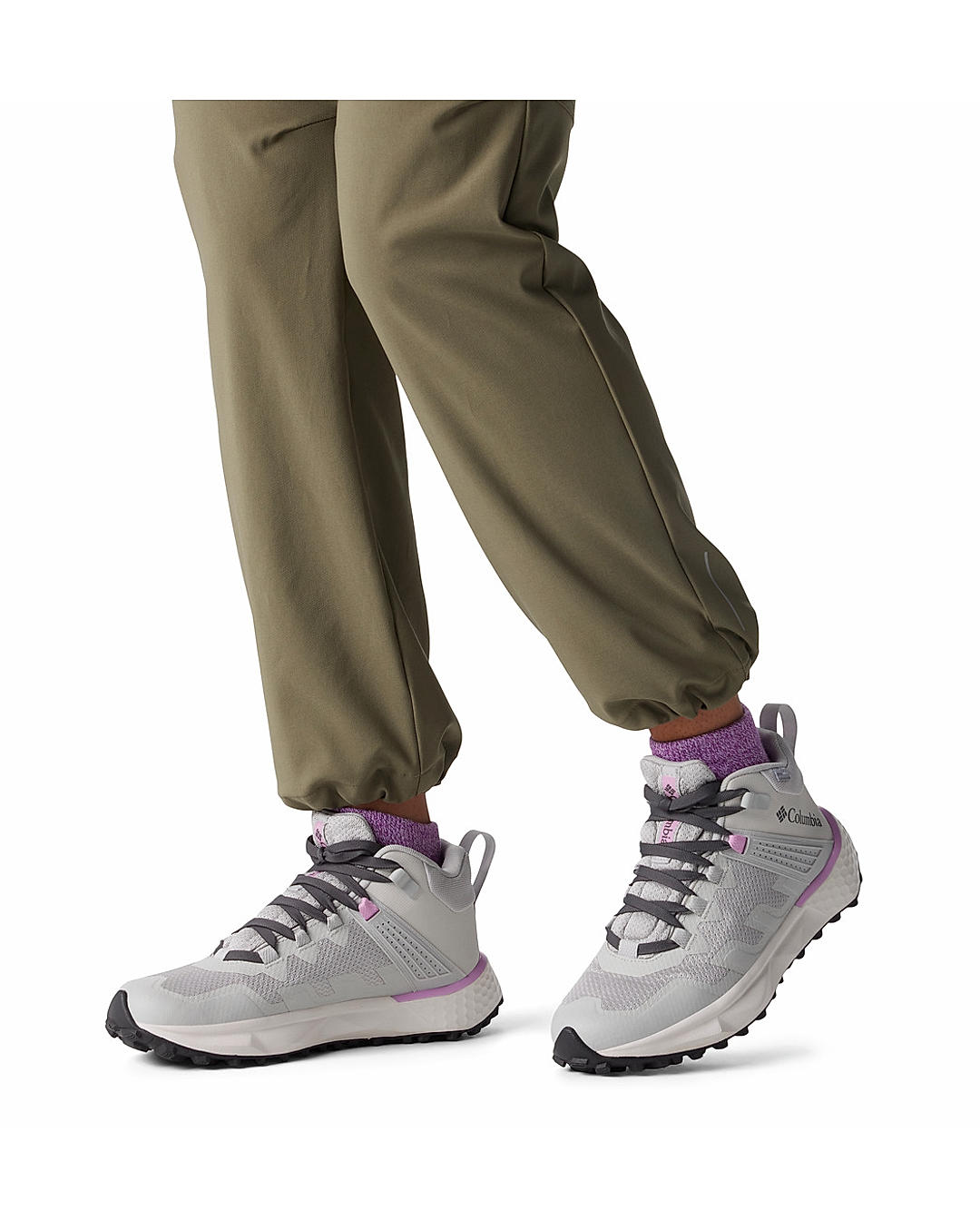 Columbia Womens Grey Facet 75 Mid Outdry Shoes