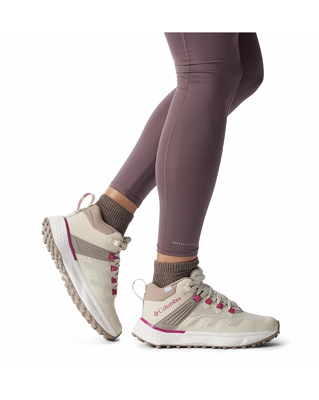 Columbia Womens Cream Facet 75 Mid Outdry Shoes