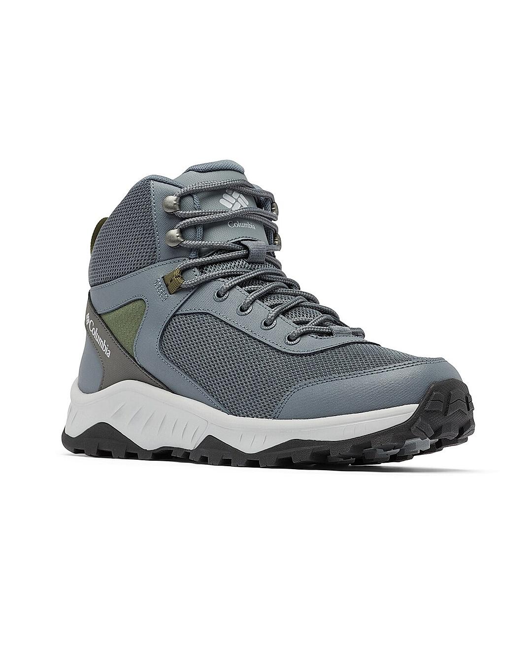 Columbia Men Grey Trailstorm Ascend Mid Shoes (Waterproof)
