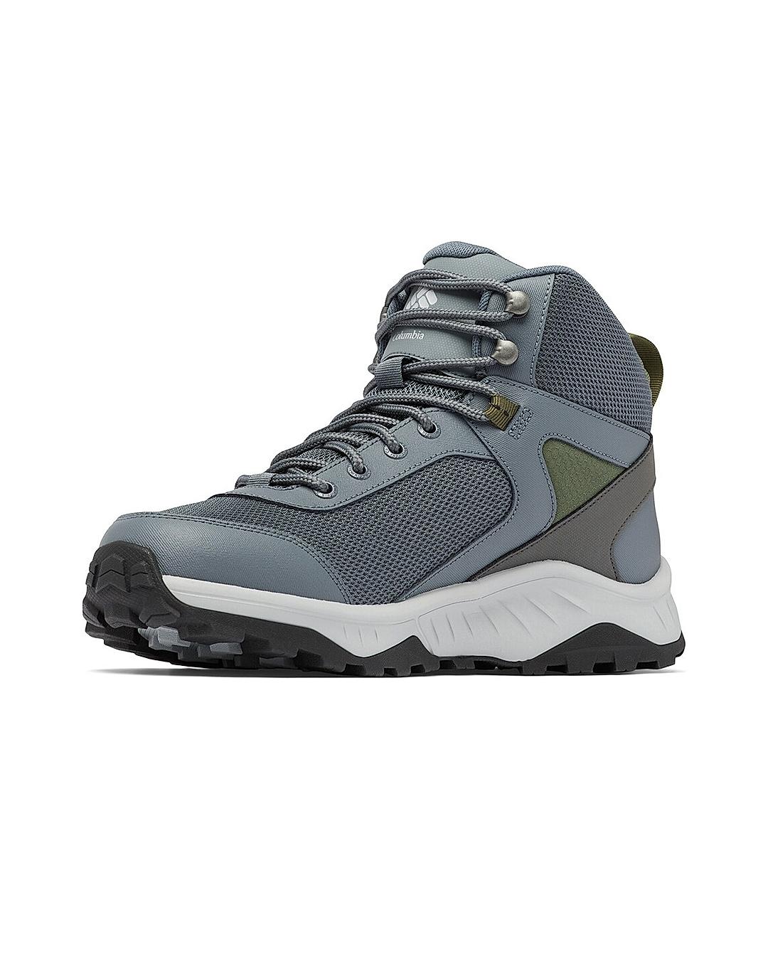 Columbia Men Grey Trailstorm Ascend Mid Shoes (Waterproof)