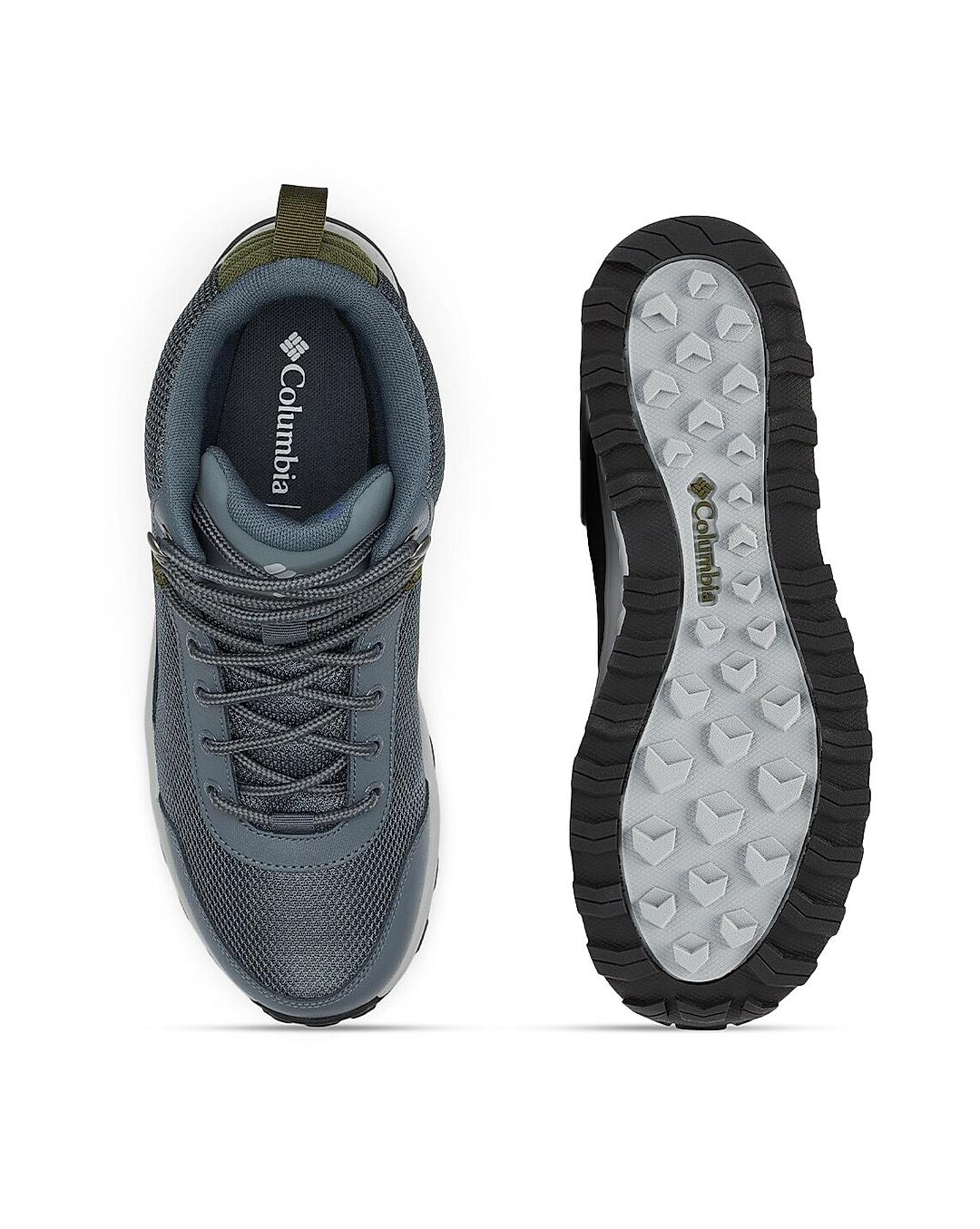 Columbia Men Grey Trailstorm Ascend Mid Shoes (Waterproof)