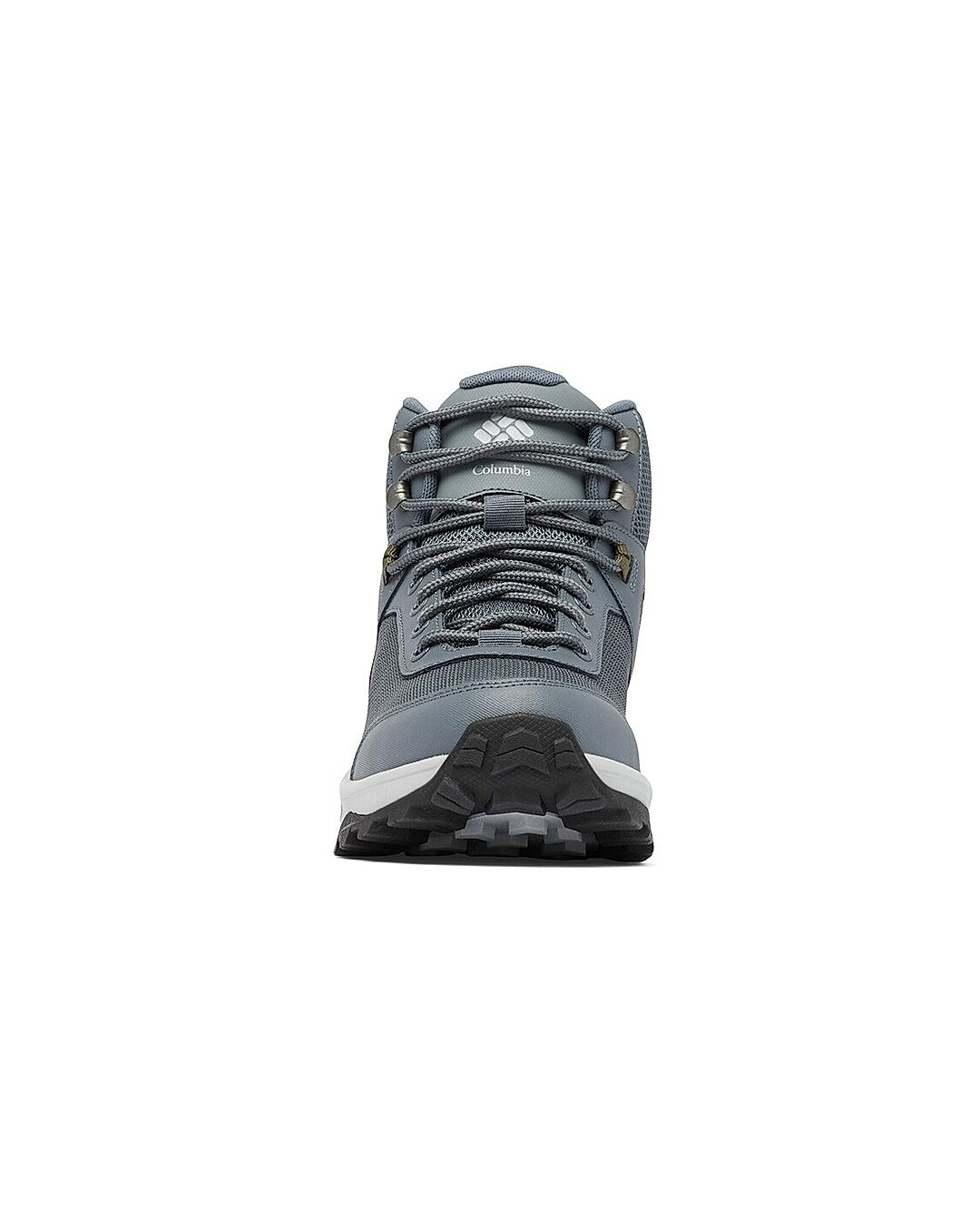 Columbia Men Grey Trailstorm Ascend Mid Shoes (Waterproof)