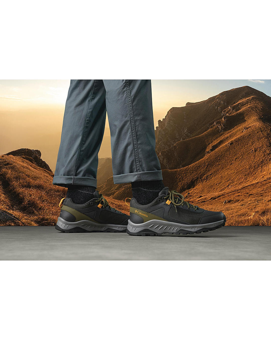 Columbia Men Grey Trailstorm Ascend Shoes (Waterproof)