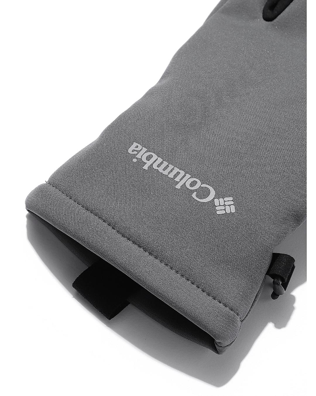 Columbia Men Grey Ascender II Softshell Gloves 