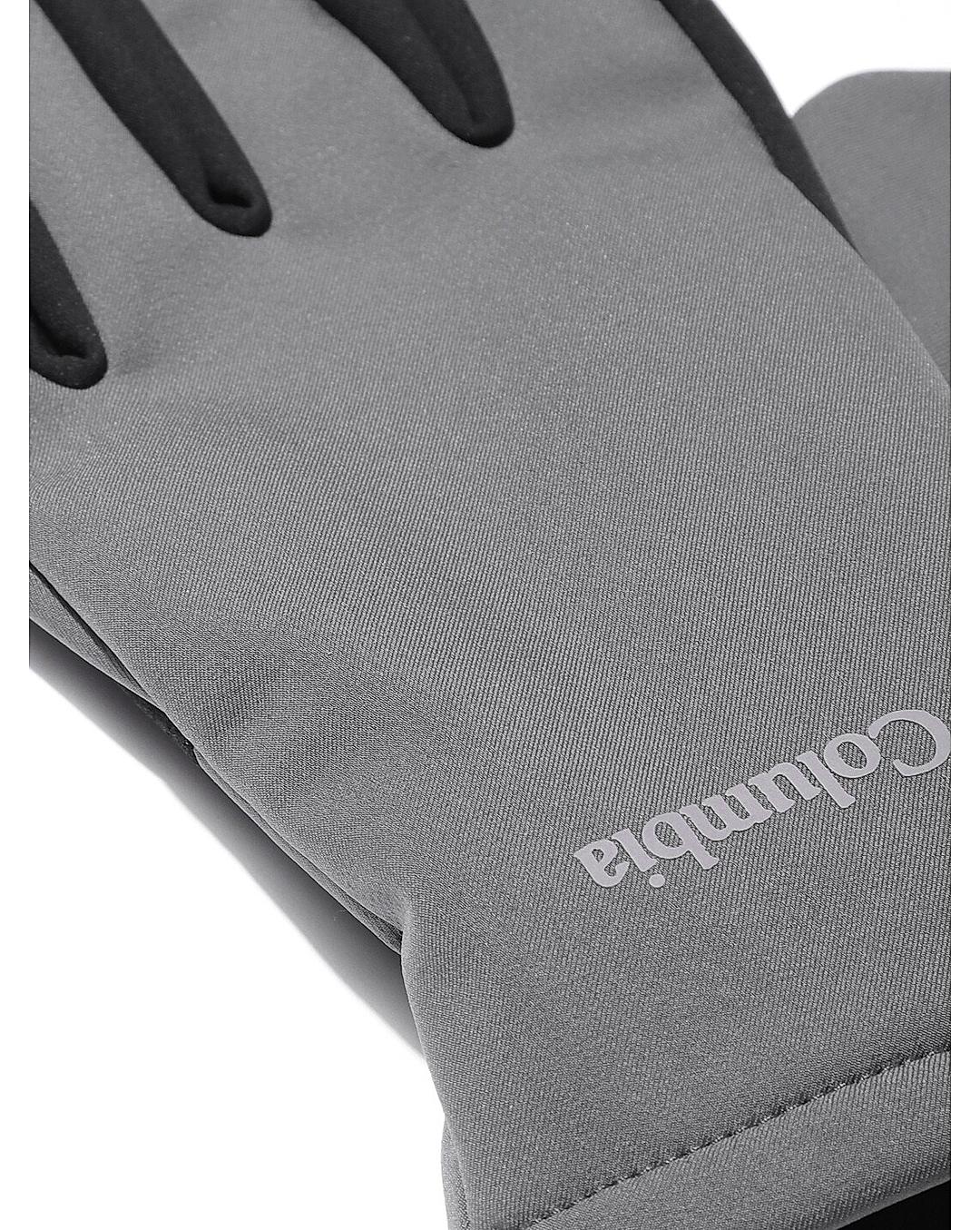 Columbia Men Grey Ascender II Softshell Gloves 