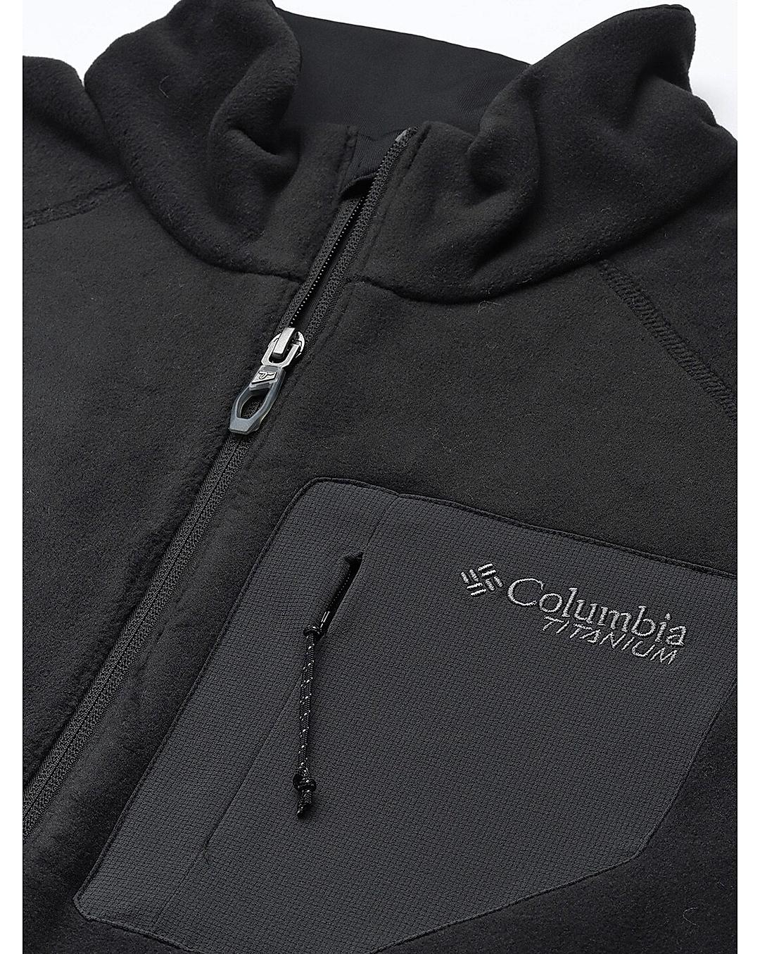 Columbia Mens Black Omni-Wick Titan Pass 2.0 II Fleece Jacket