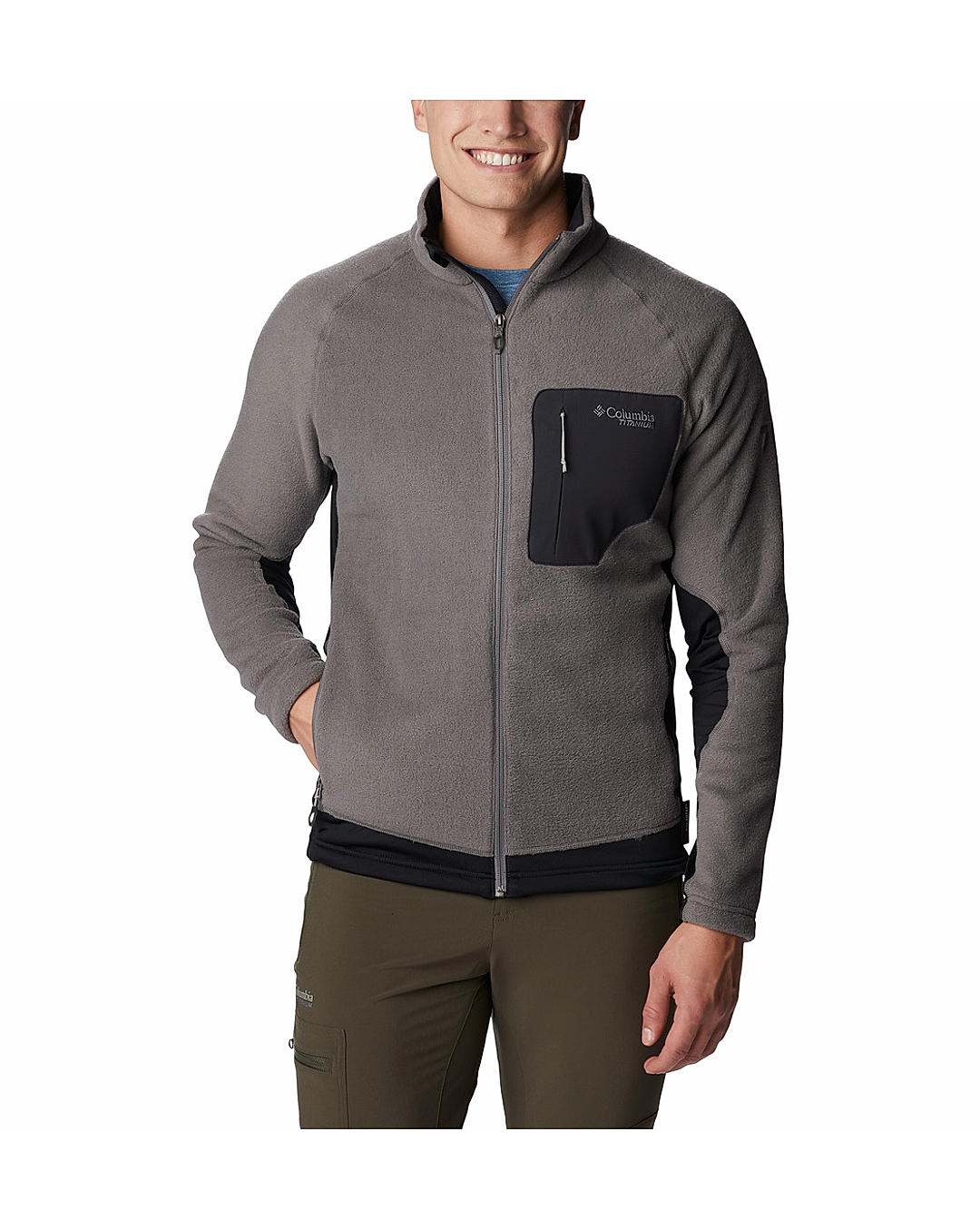 Buy Columbia Grey Titan Pass 2.0 II Fleece Jackets For Men Online at Adventuras 489006