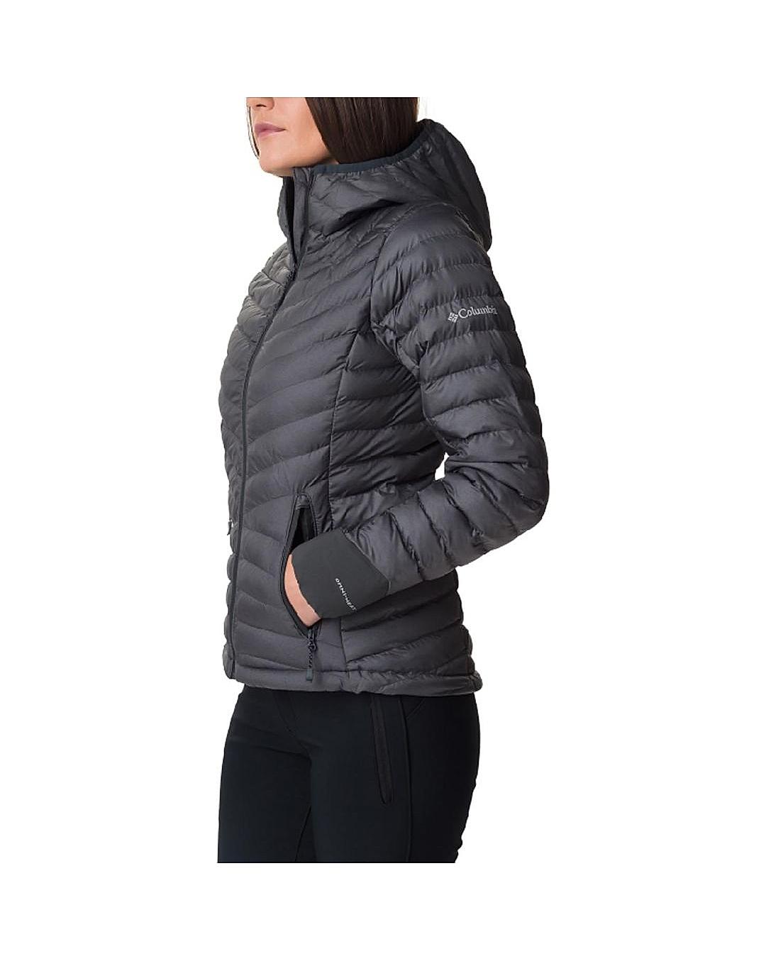 Columbia Women Grey Windgates Hooded Jacket 
