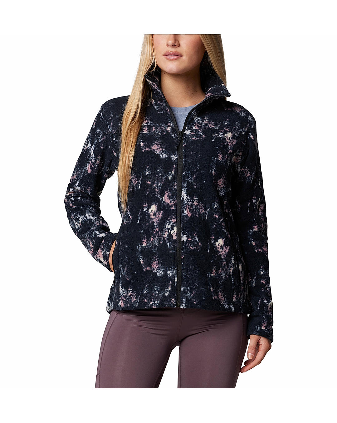 Columbia Womens Multi Fast Trek Printed Fleece Jacket