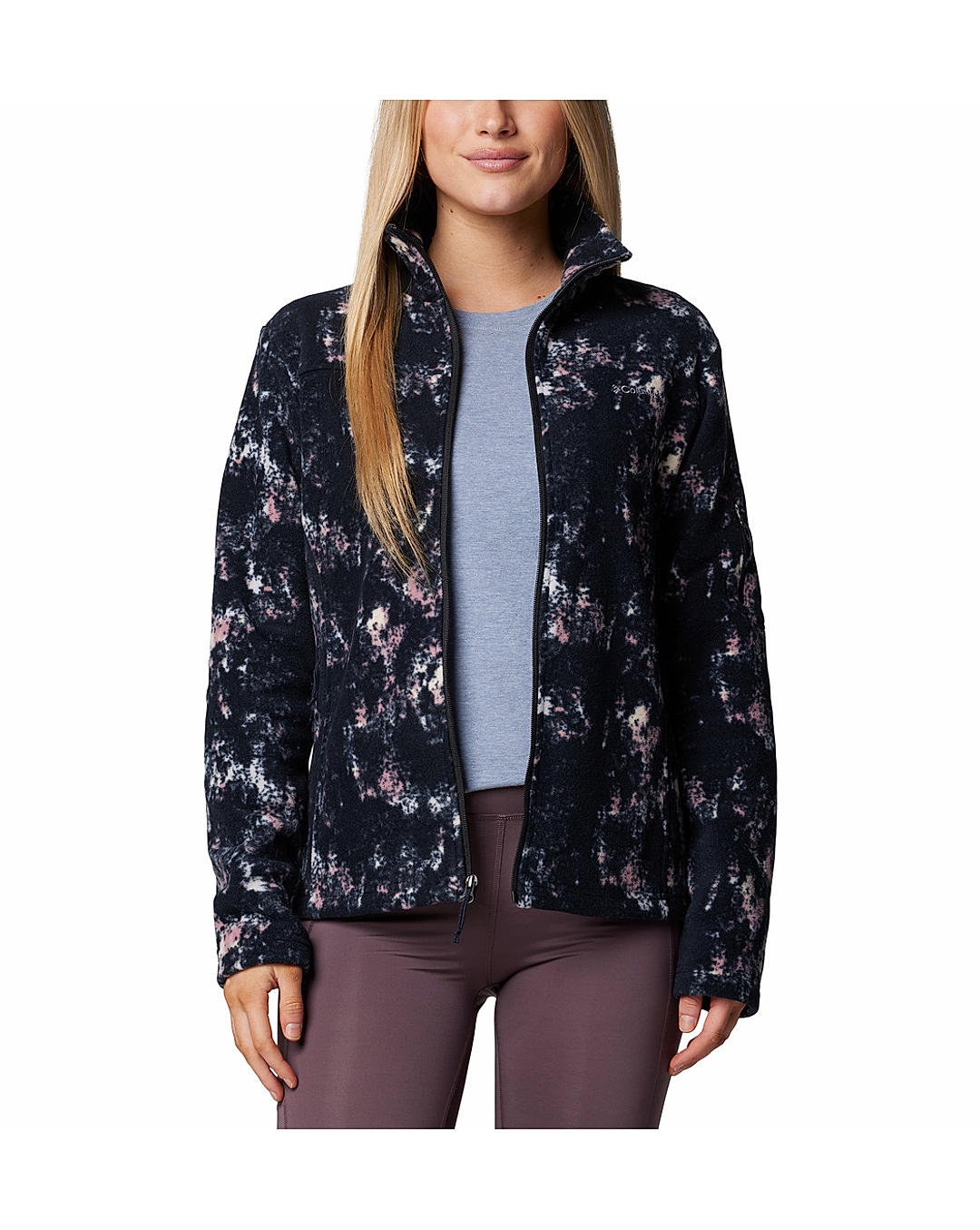 Columbia Womens Multi Fast Trek Printed Fleece Jacket
