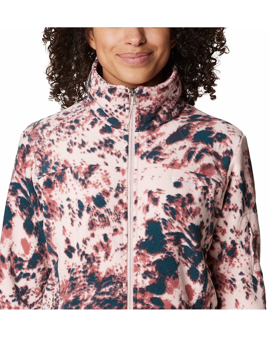 Columbia Womens Multi Fast Trek Printed Fleece Jacket