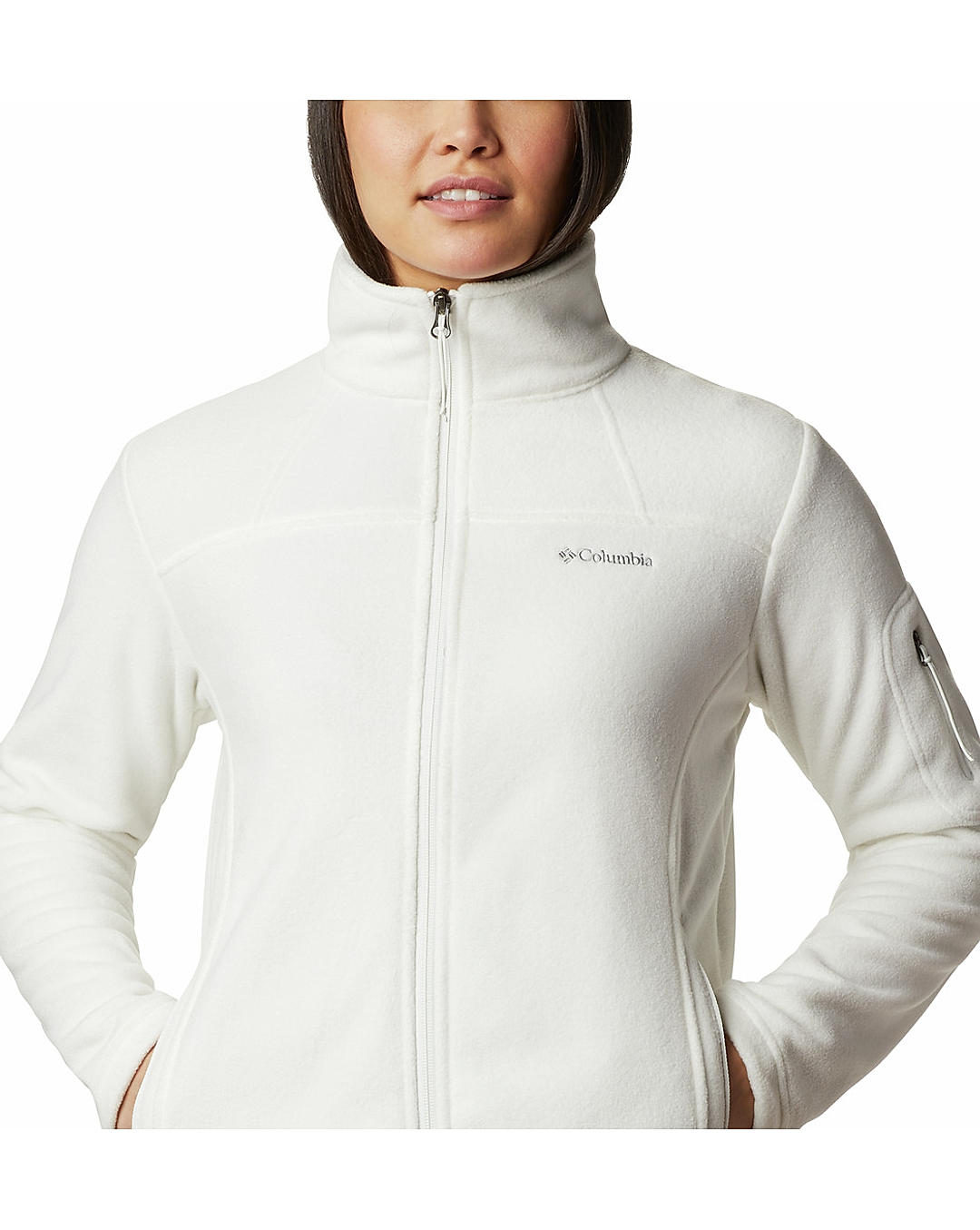 Columbia women's white fleece jacket store