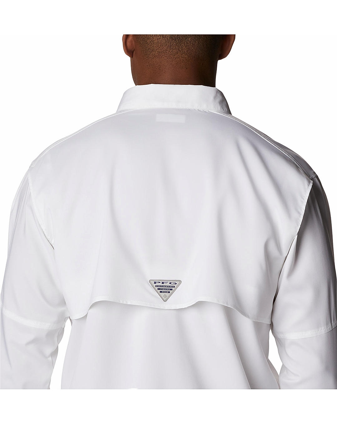 Columbia Mens White Omni-Shield Blood and Guts IV  Long Sleeve Shirt