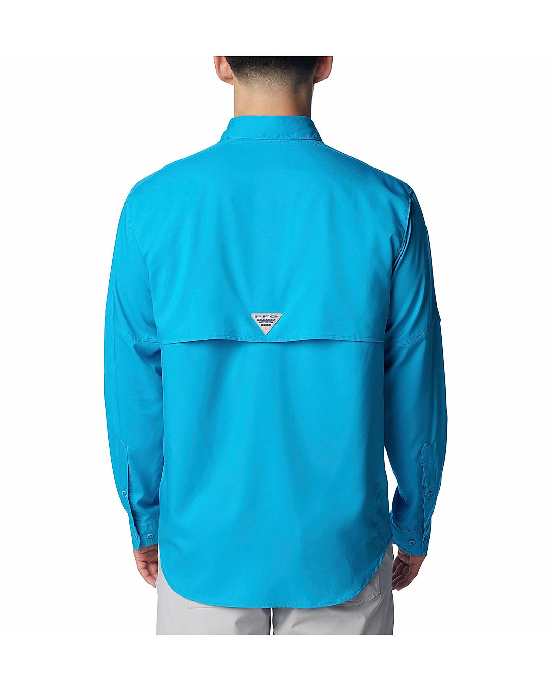 Columbia Mens Blue Omni-Shield Blood and Guts IV  Long Sleeve Shirt