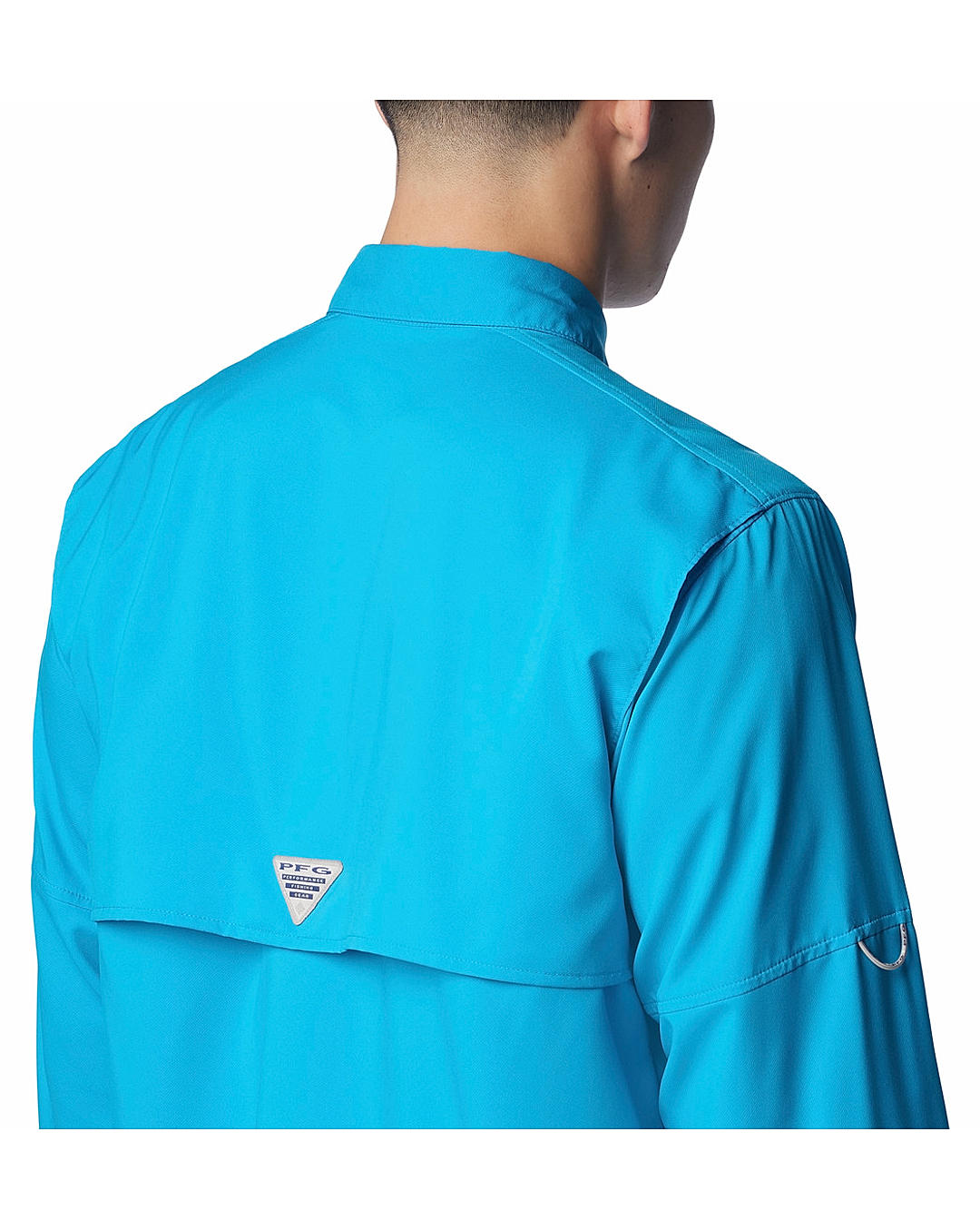 Columbia Mens Blue Omni-Shield Blood and Guts IV  Long Sleeve Shirt