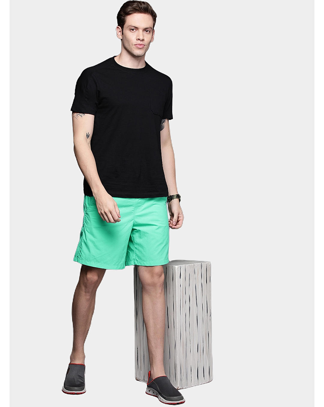 Columbia Mens Green UPF 50 Backcast III Water Short