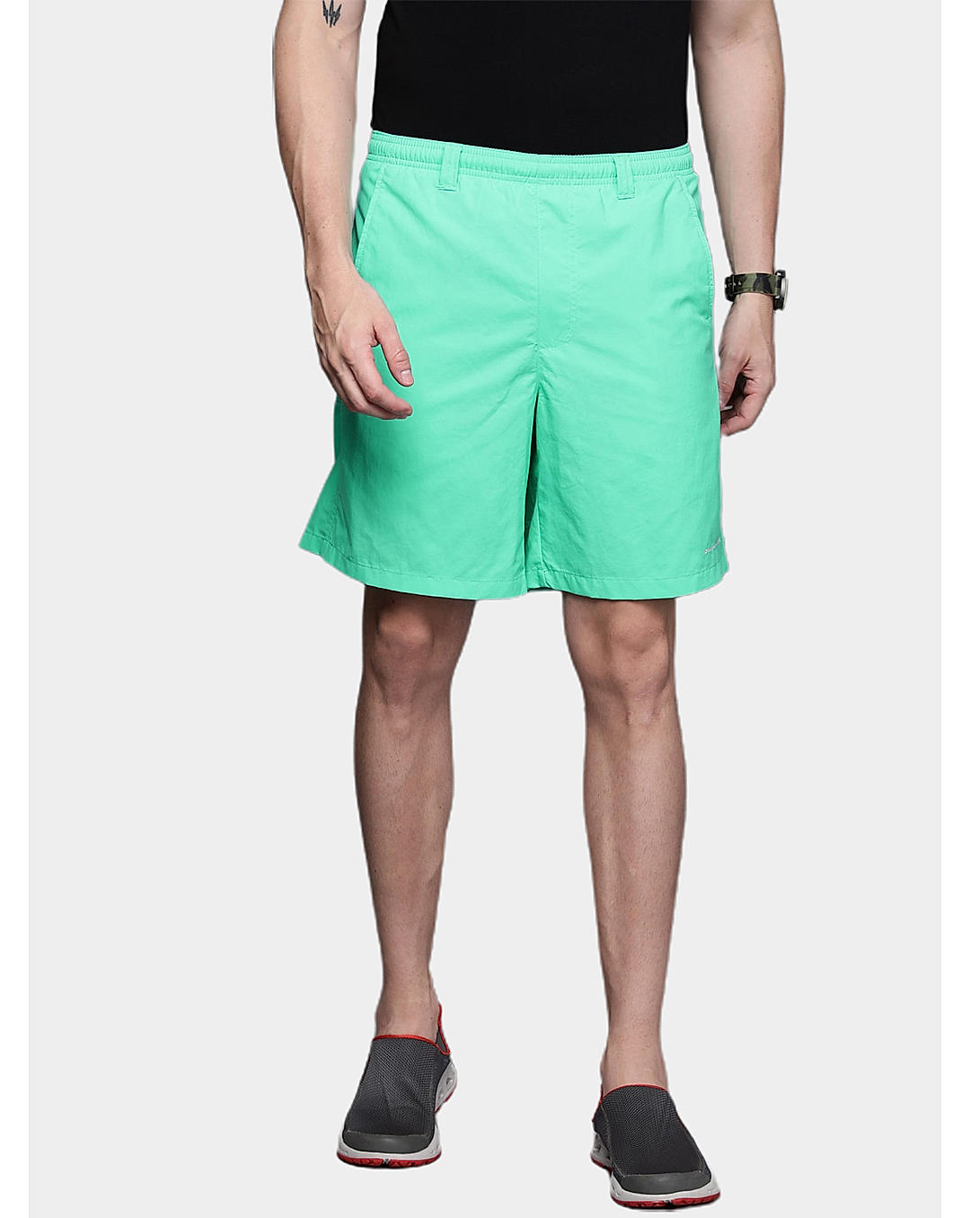 Columbia Mens Green UPF 50 Backcast III Water Short