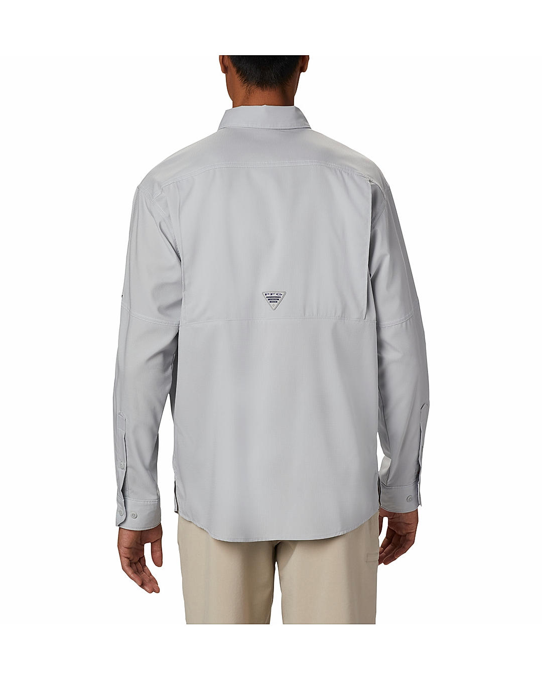 Columbia Mens Grey Omni-Wick Low Drag Offshore Long Sleeve Shirt