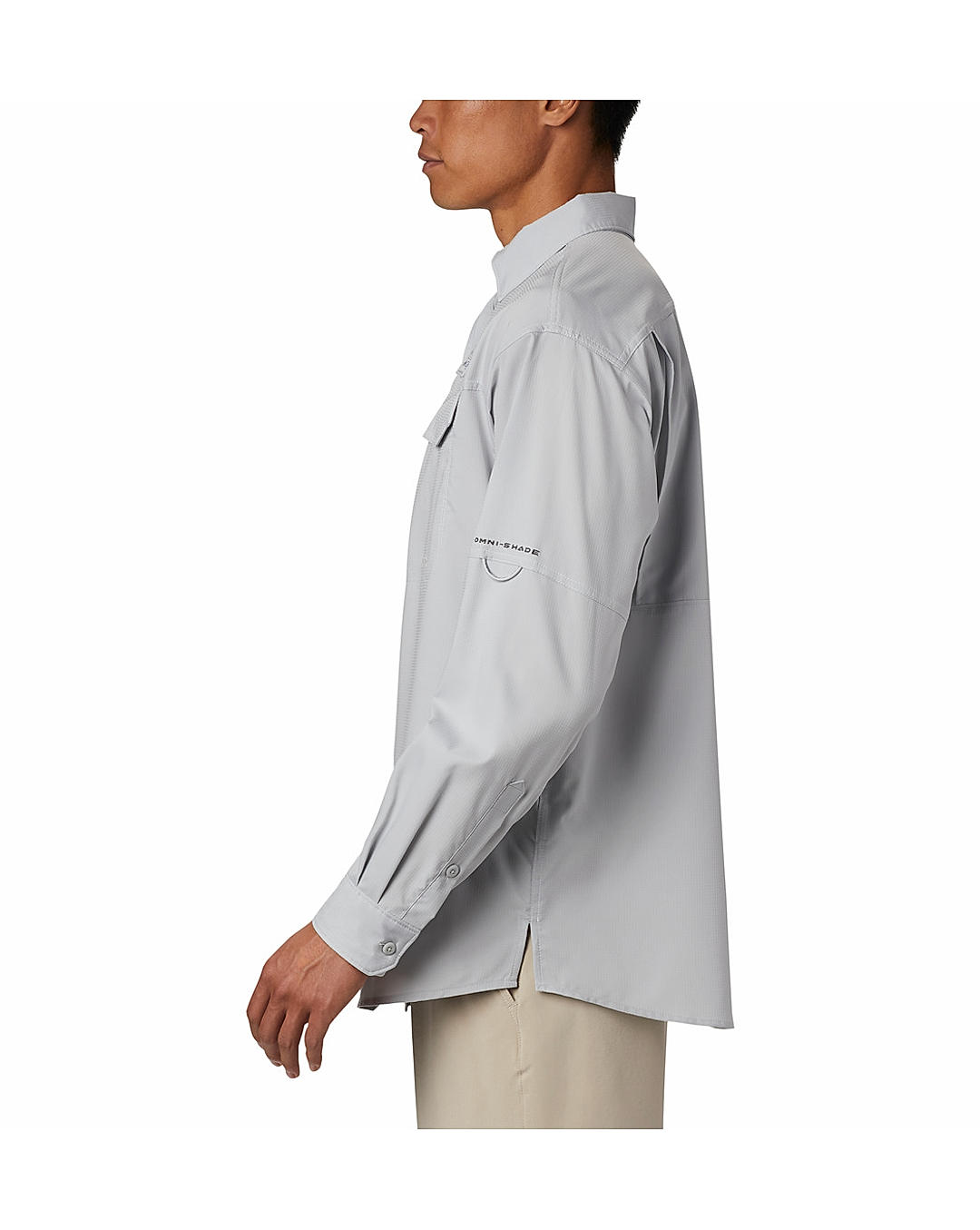 Columbia Mens Grey Omni-Wick Low Drag Offshore Long Sleeve Shirt