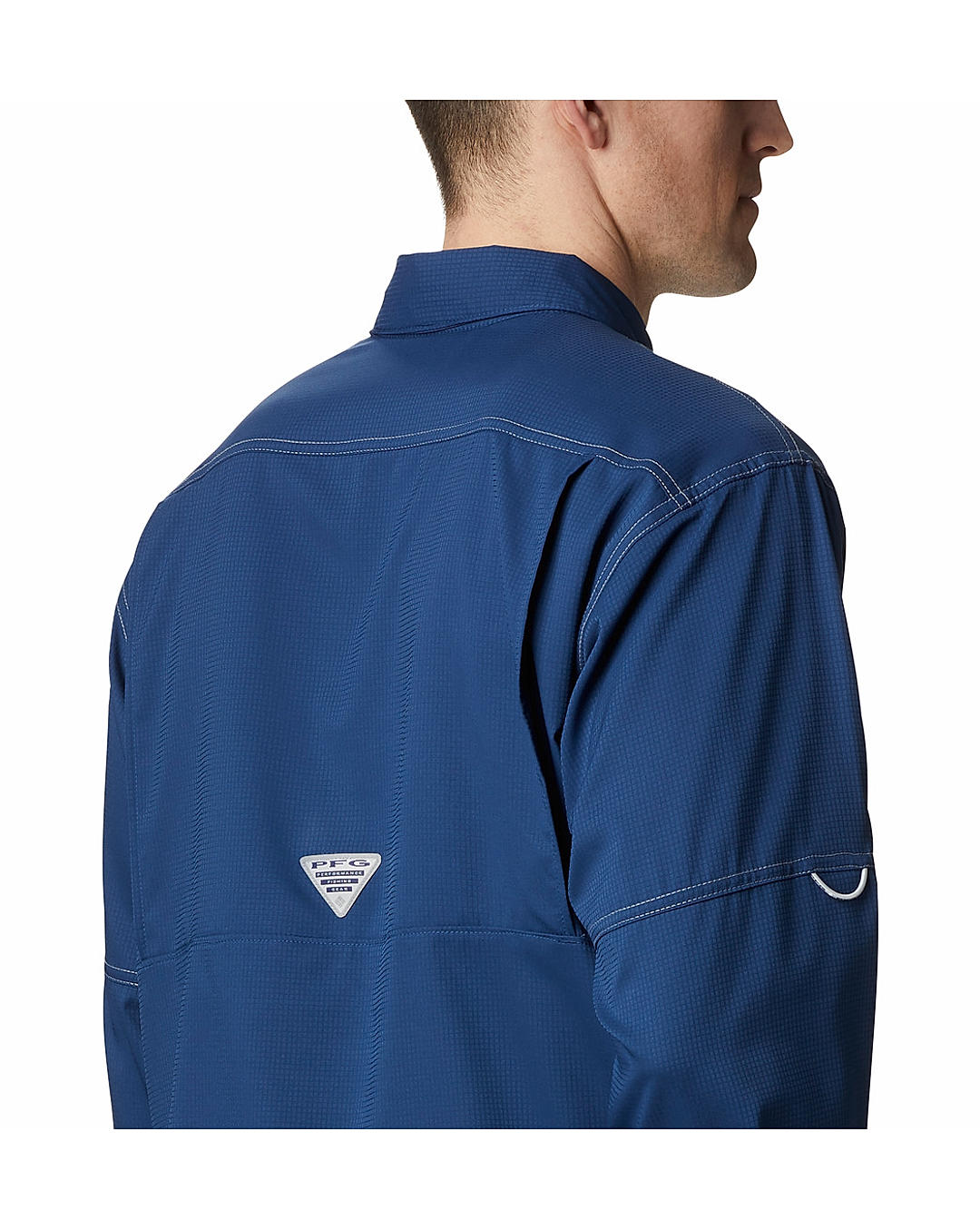 Columbia Mens Blue Omni-Wick Low Drag Offshore Long Sleeve Shirt